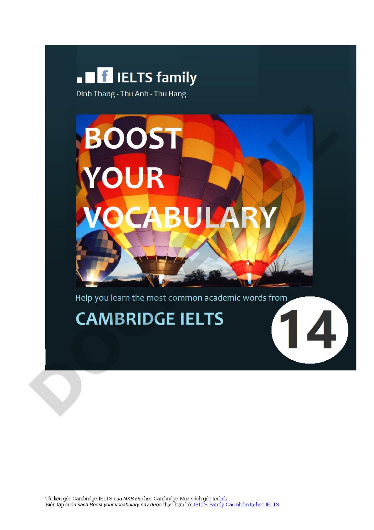 Cambridge IELTS 14 Academic - Boost Your Vocabulary