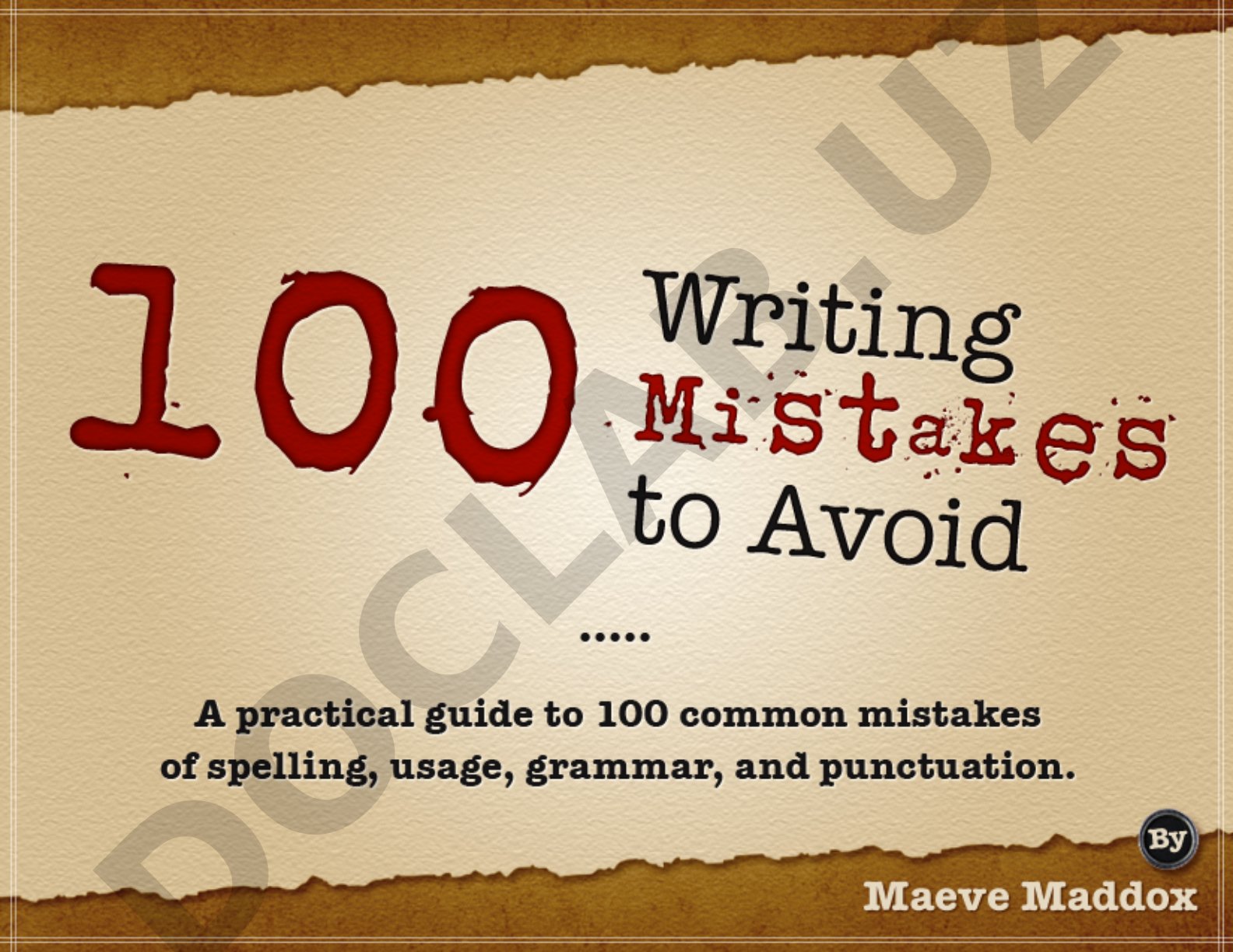 100 Writing Mistakes to Avoid