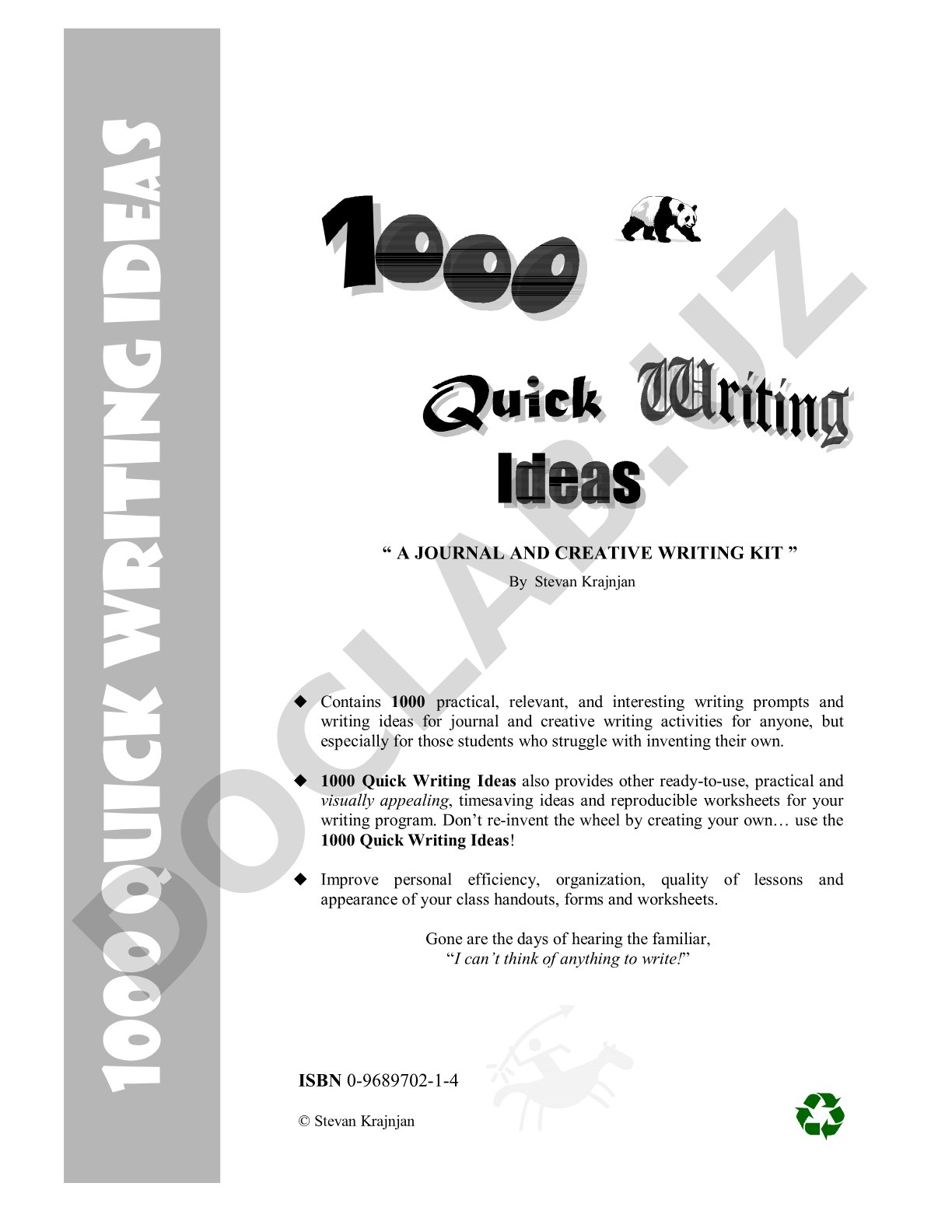 1000 Quick Writing Ideas