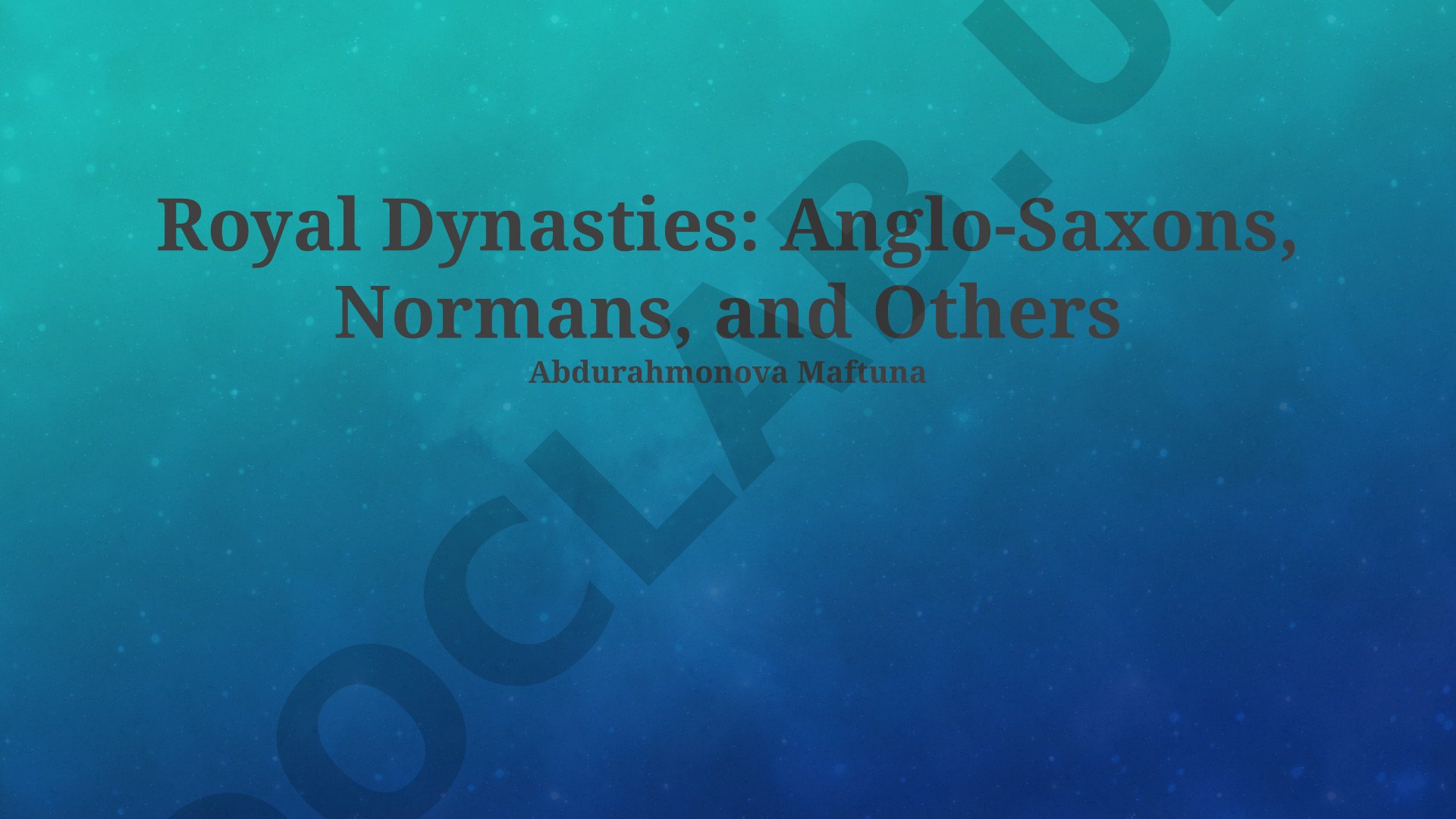 English royal dynasties and rulers
