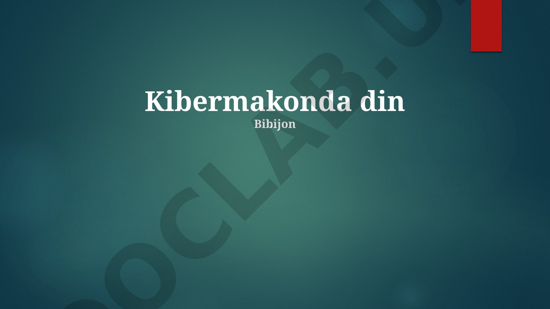 Kibermakonda din: o'zlikni anglash va shaxsiy rivojlanish