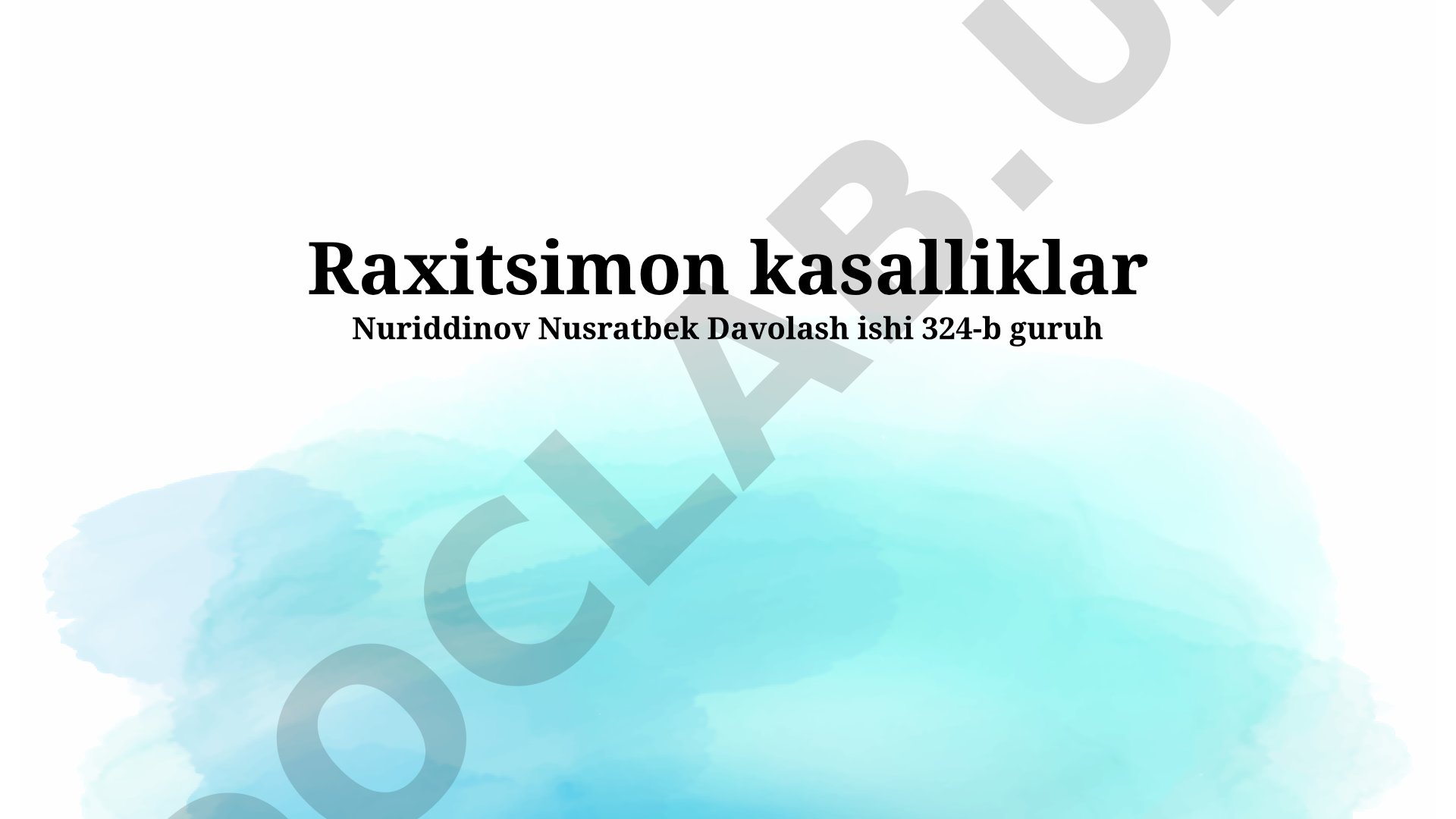 Raxitsimon kasalliklar