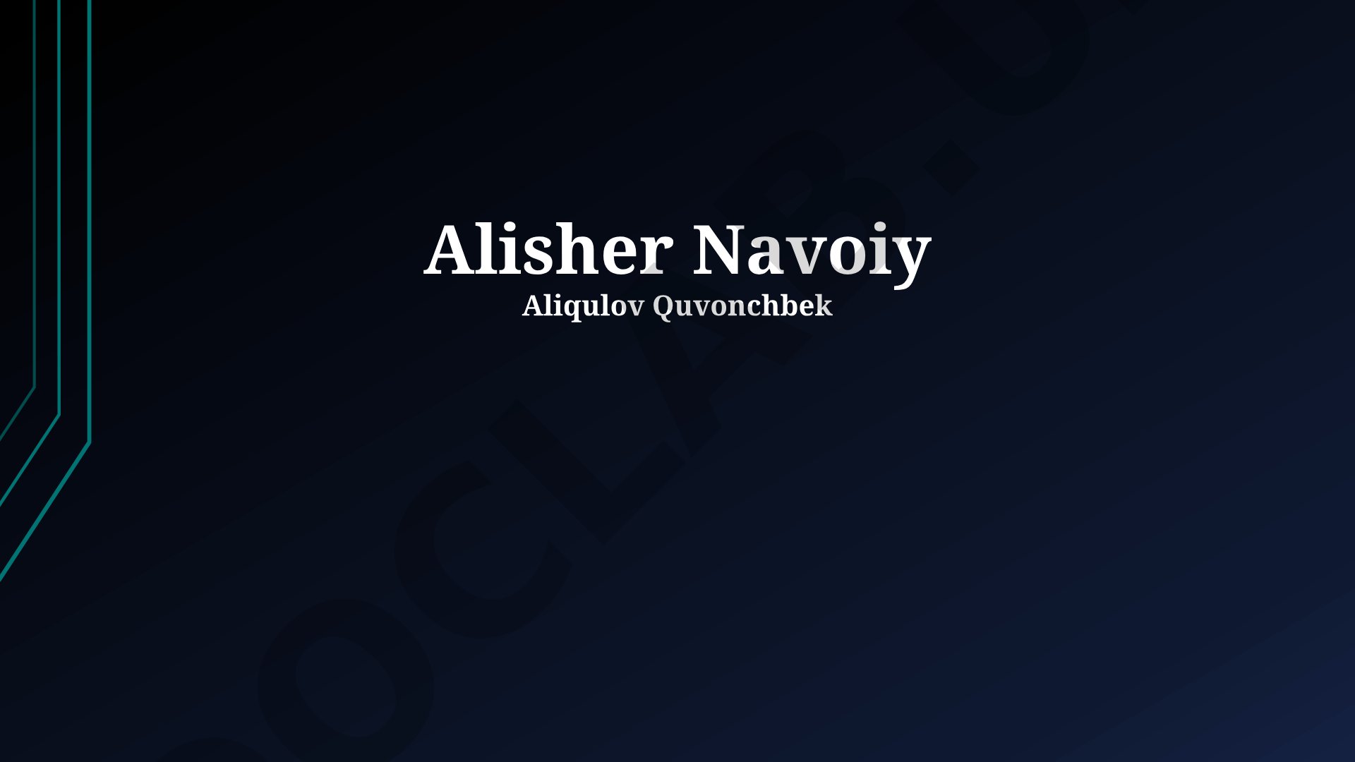 Alisher Navoiy: Hayoti va Ijodiy Faoliyati