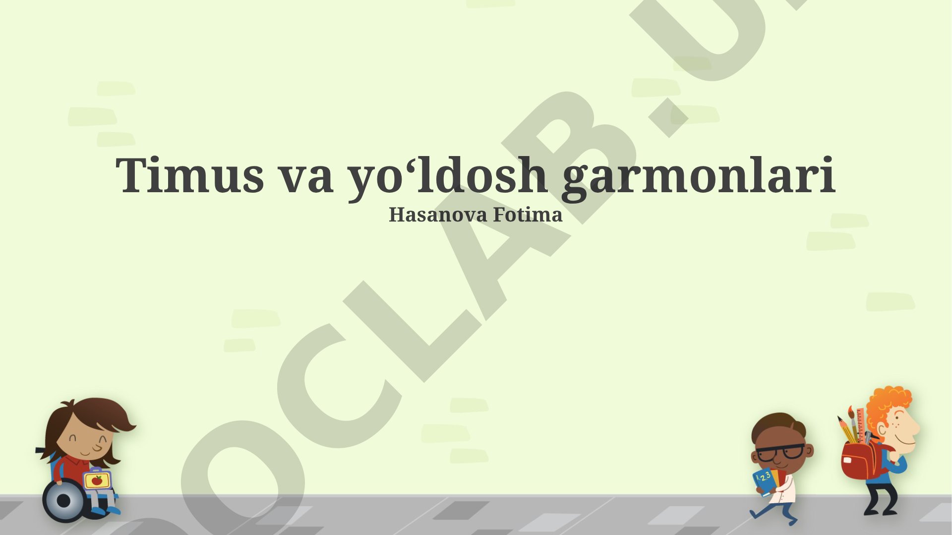 Timus va yoʻldosh garmonlari