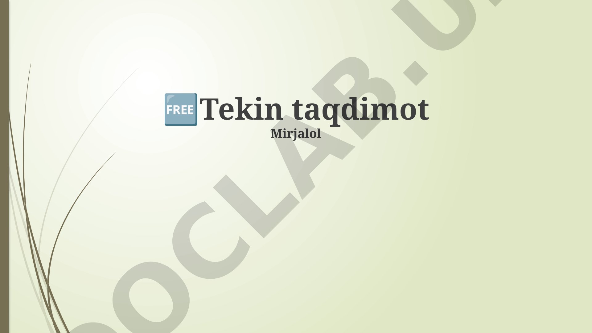 Tekin taqdimot tushunchasi va afzalliklari