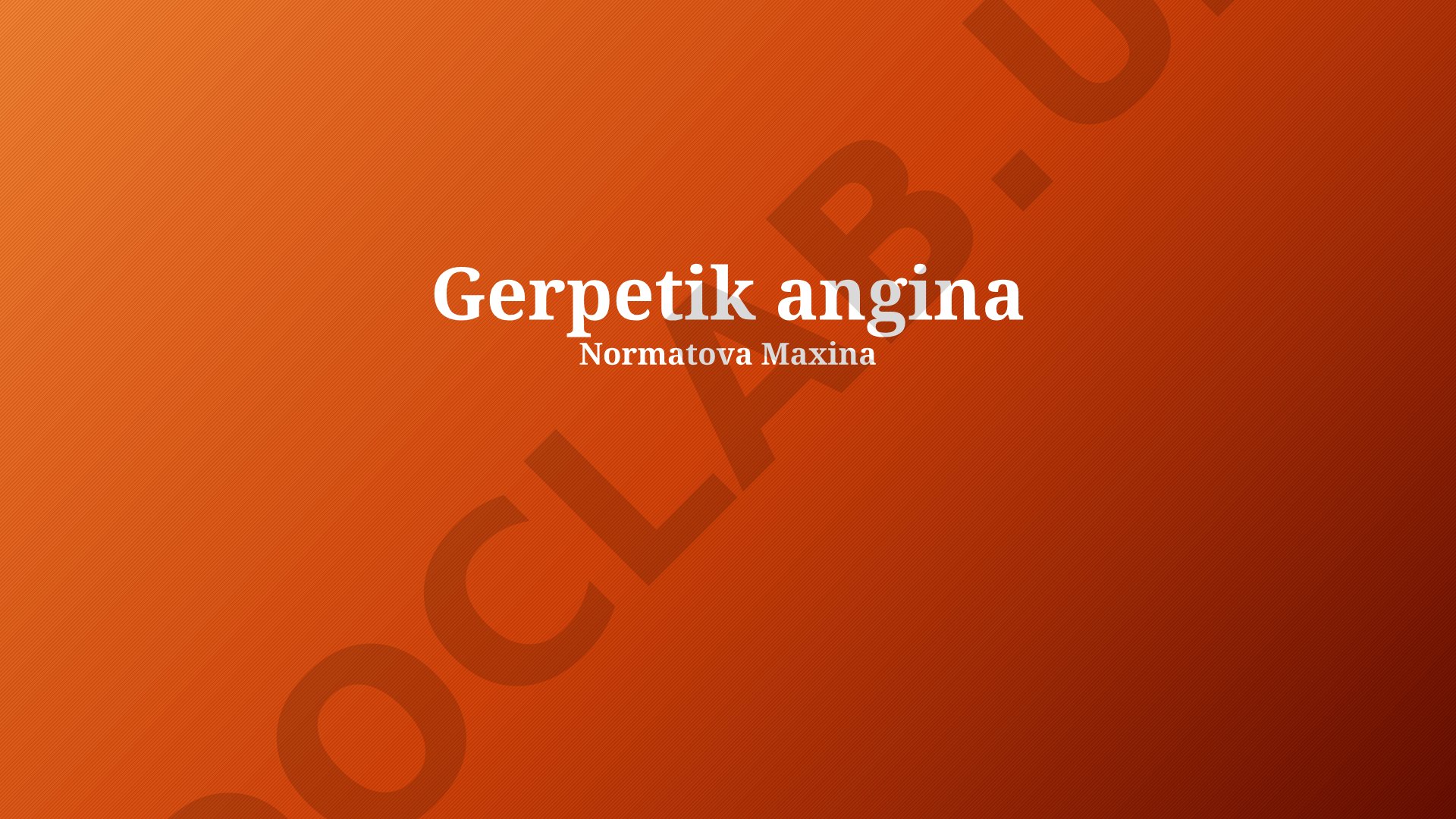 Gerpetik angina ta'rifi, sabablari, simptomlari, diagnostikasi, davolash va oldini olish