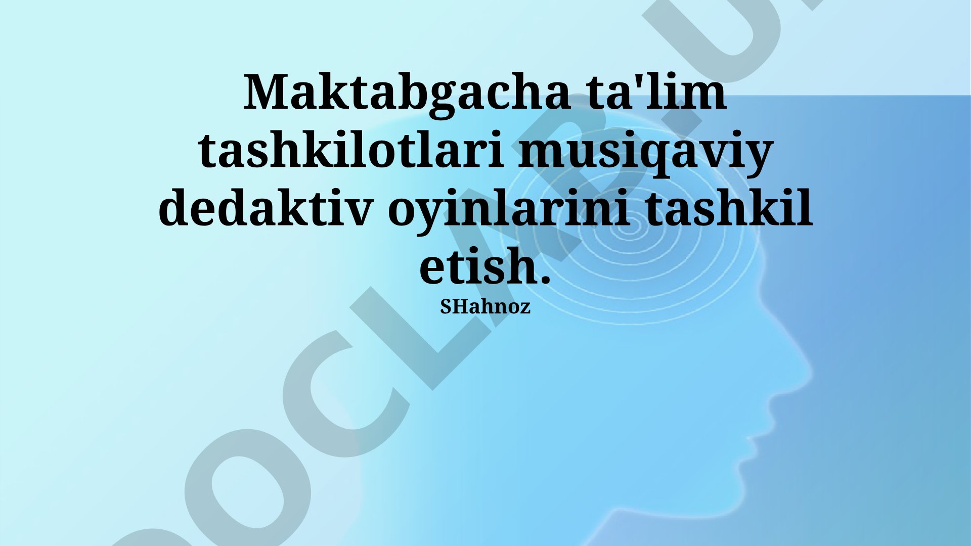 Maktabgacha ta'lim tashkilotlari musiqiy didaktik o'yinlarini tashkil etish