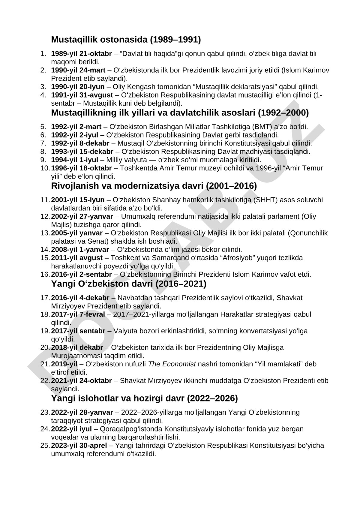 Mustaqillik ostonasida (1989–1991) va mustaqillikning ilk yillari (1992–2000)