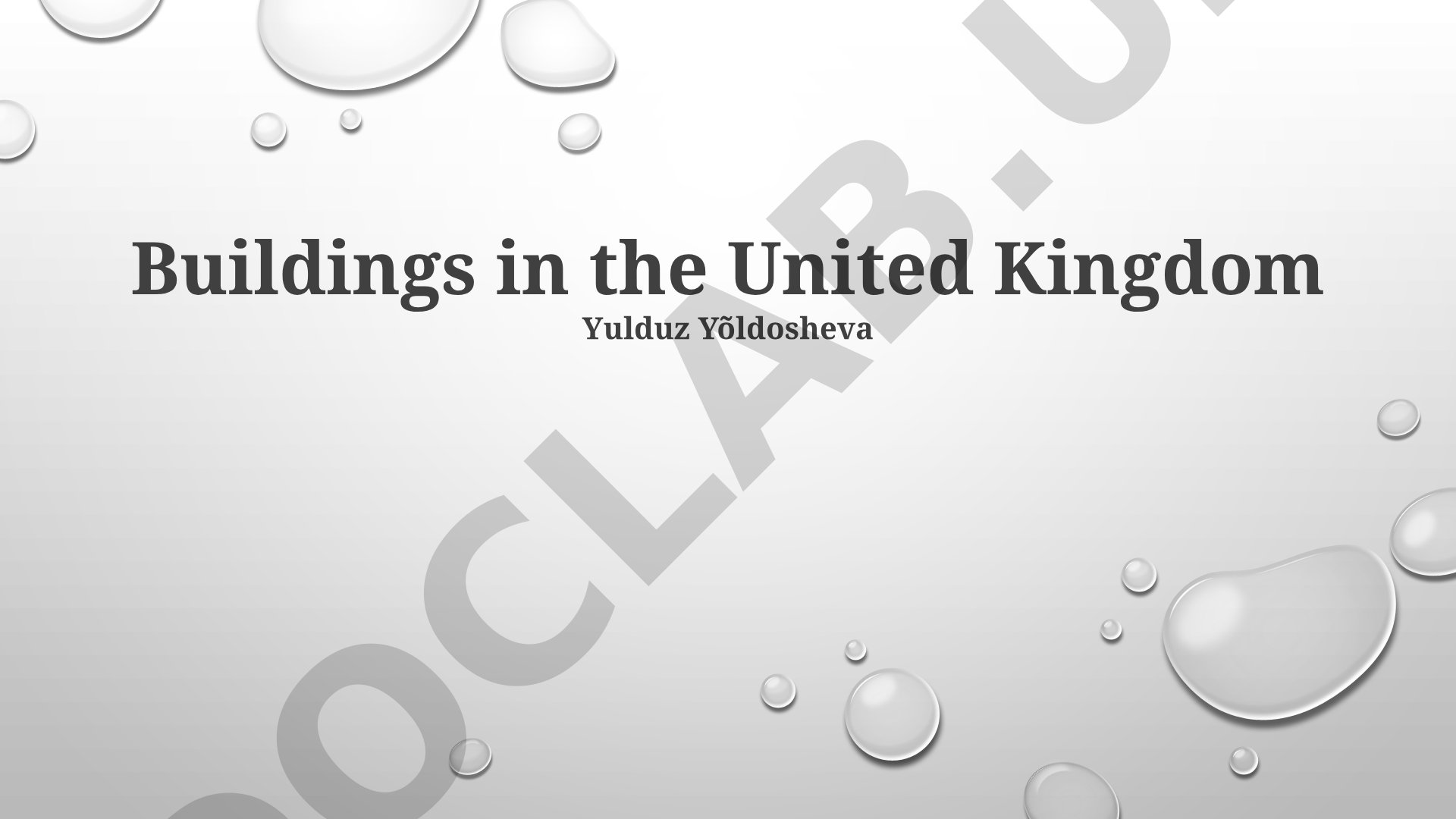Buildings in the United Kingdom