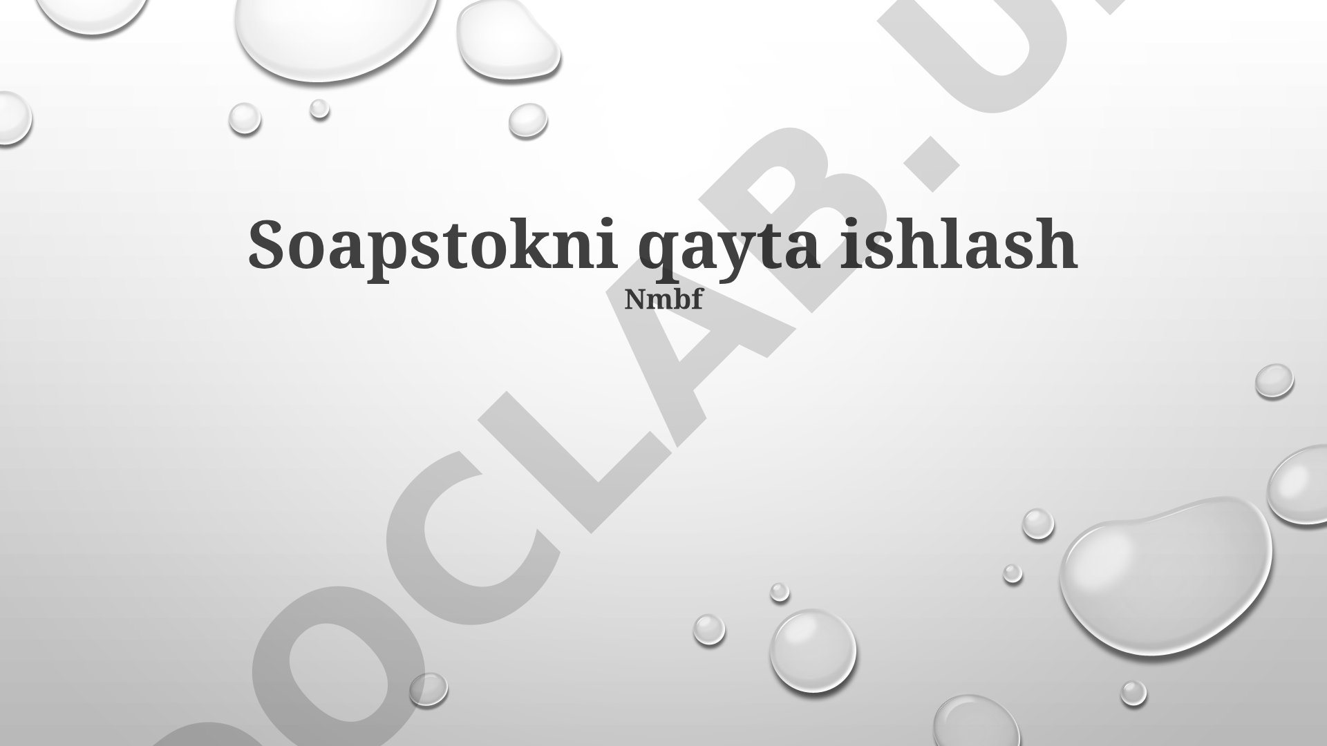Soapstokni qayta ishlash va sovun chiqindilari tarkibi