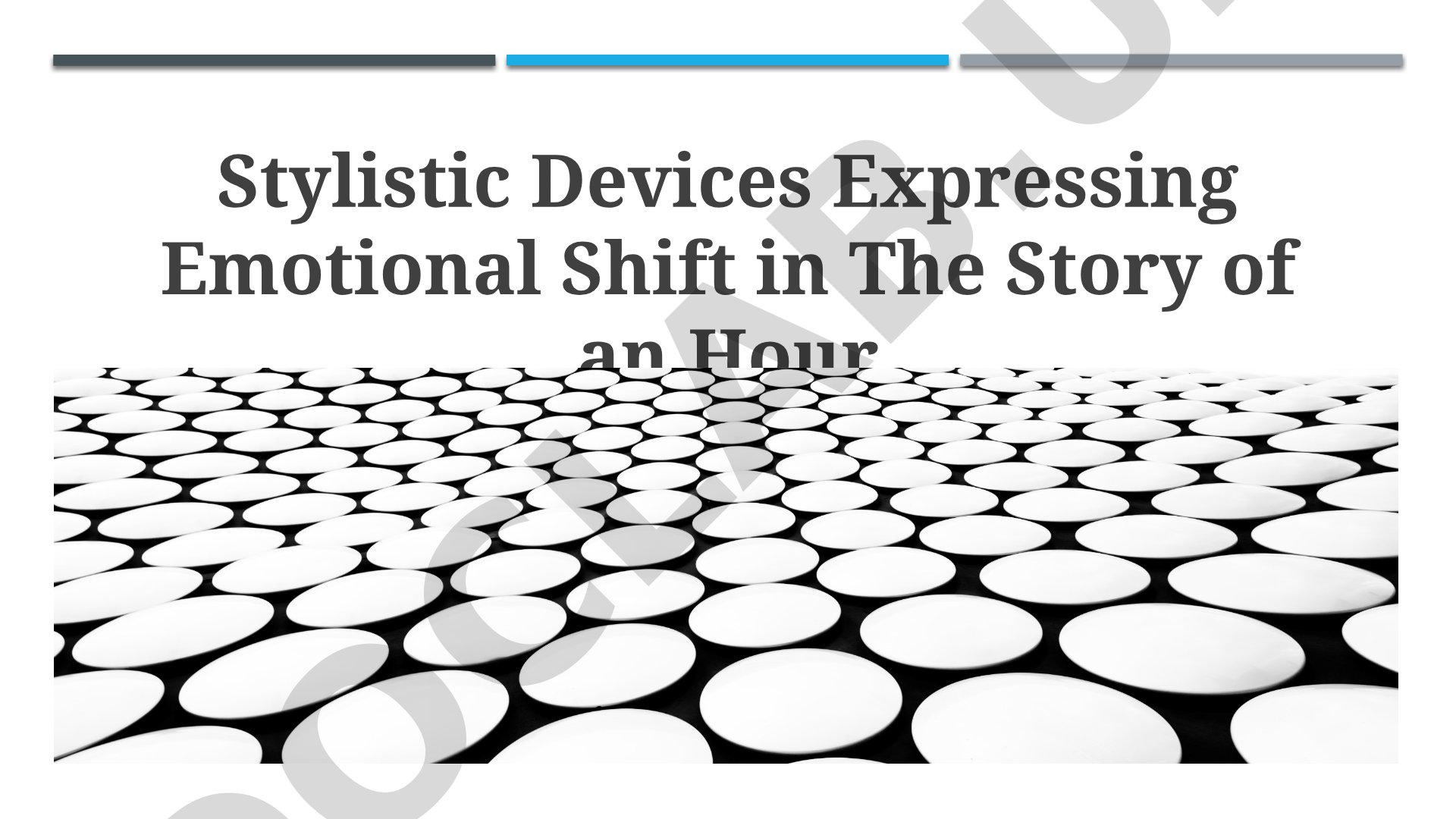 Stylistic Devices Expressing Emotional Shift in The Story of an Hour