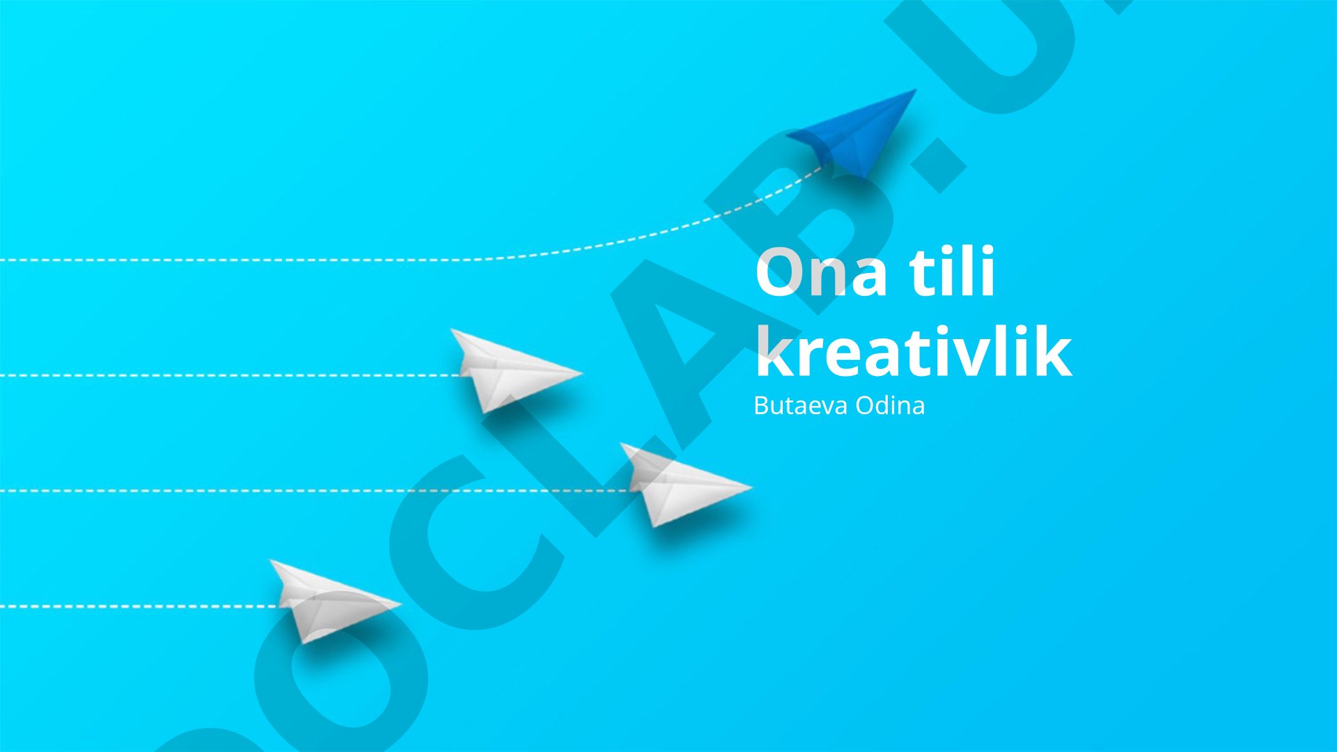 Ona tili kreativlik