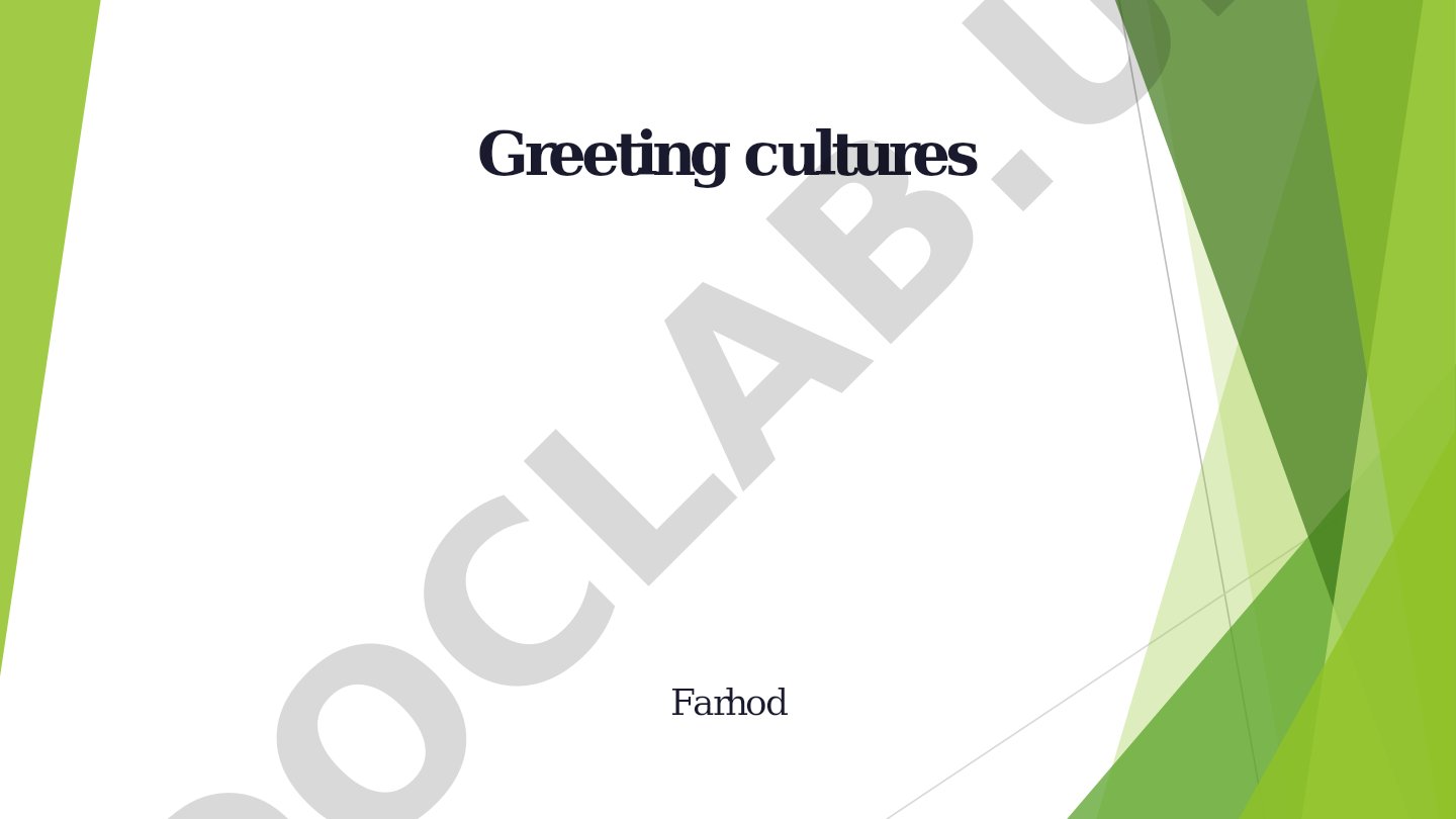 Greeting cultures and their significance in society