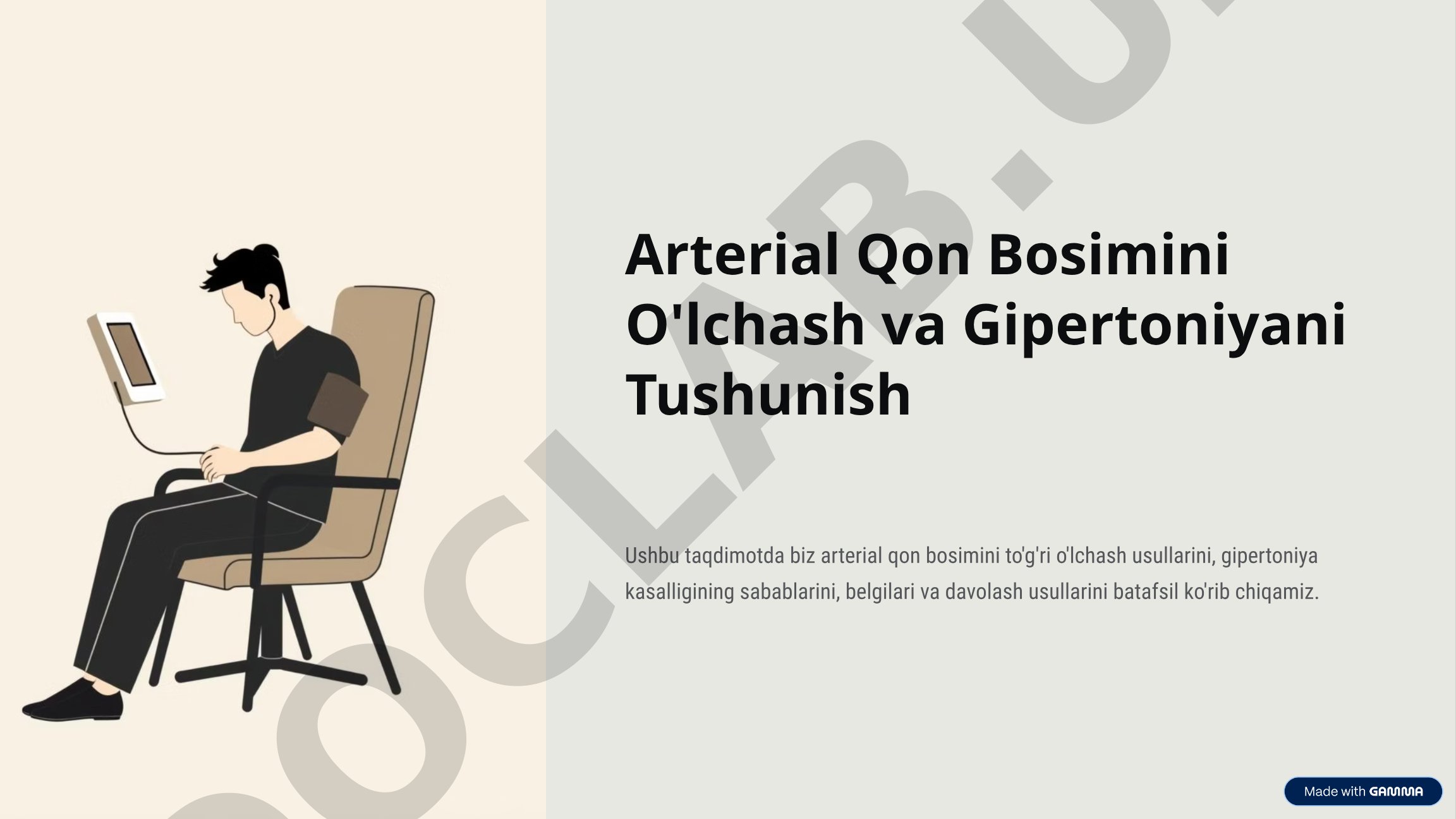 Arterial qon bosimini o'lchash va gipertoniyani tushunish
