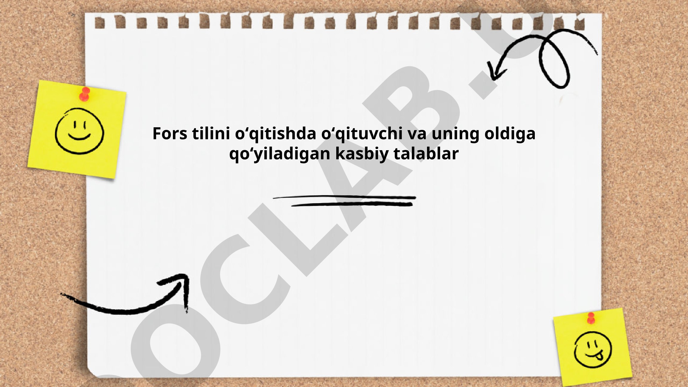 Fors tilini o'qitishda o'qituvchi va uning oldiga qo'yiladigan kasbiy talablar