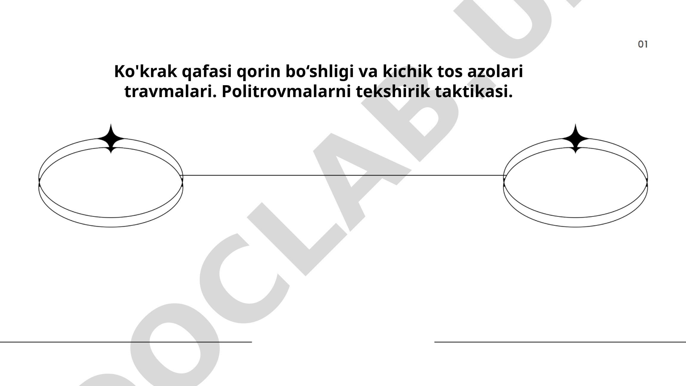 Ko'krak qafasi, qorin bo'shlig'i va tos a'zolari travmalari