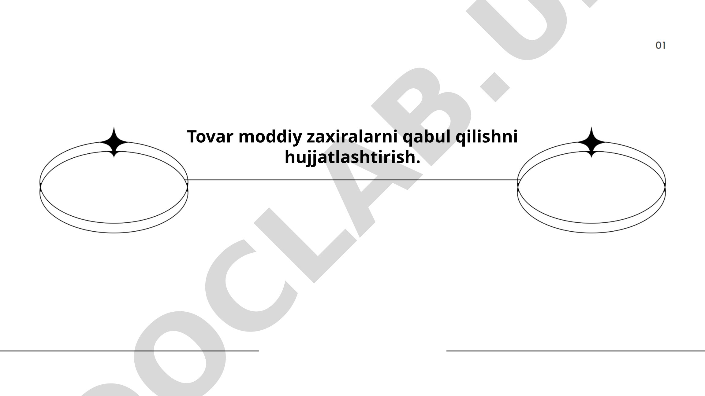Tovar moddiy zaxiralarni qabul qilishni hujjatlashtirish