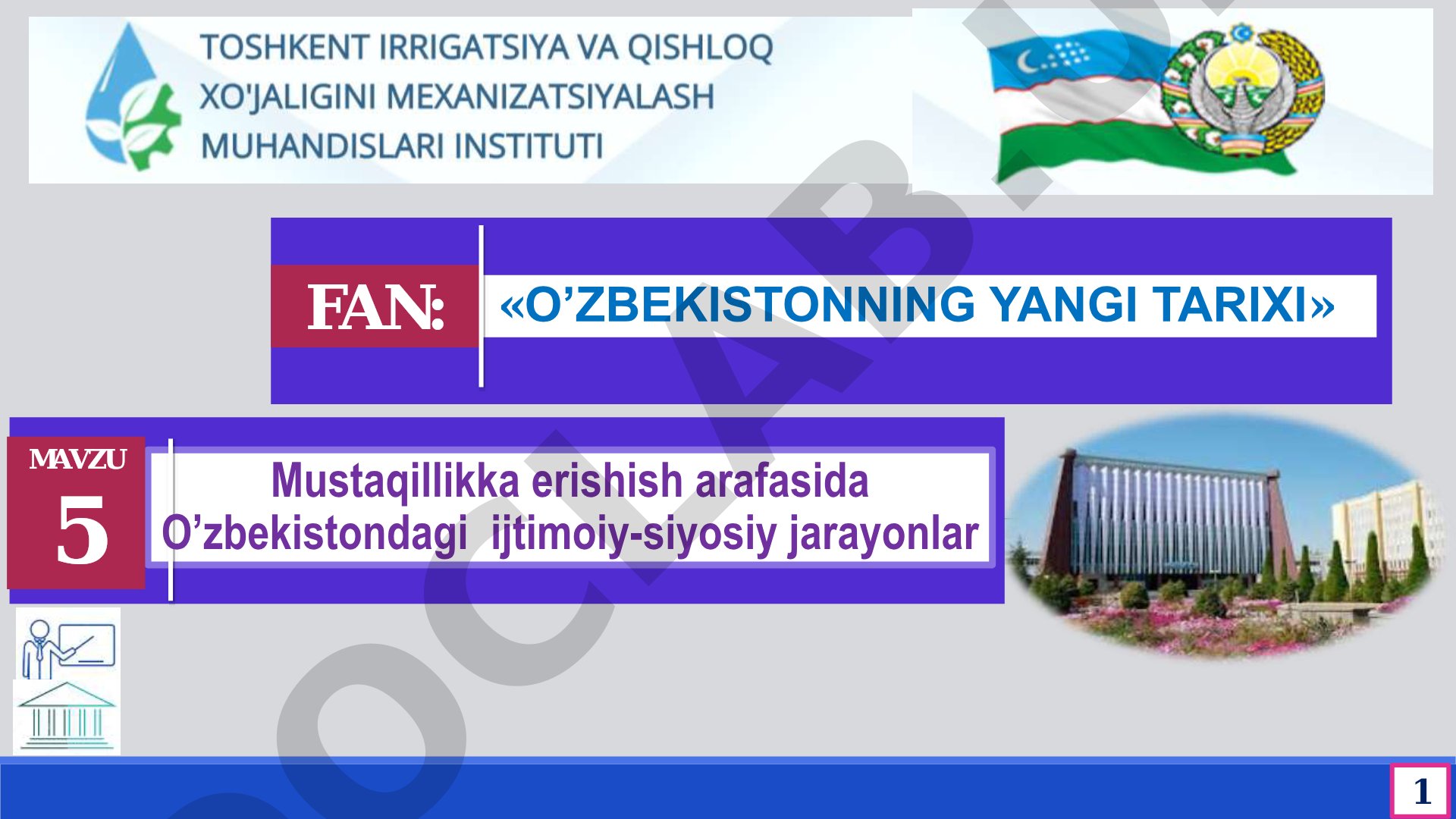Mustaqillikka erishish arafasida O'zbekistondagi ijtimoiy-siyosiy jarayonlar