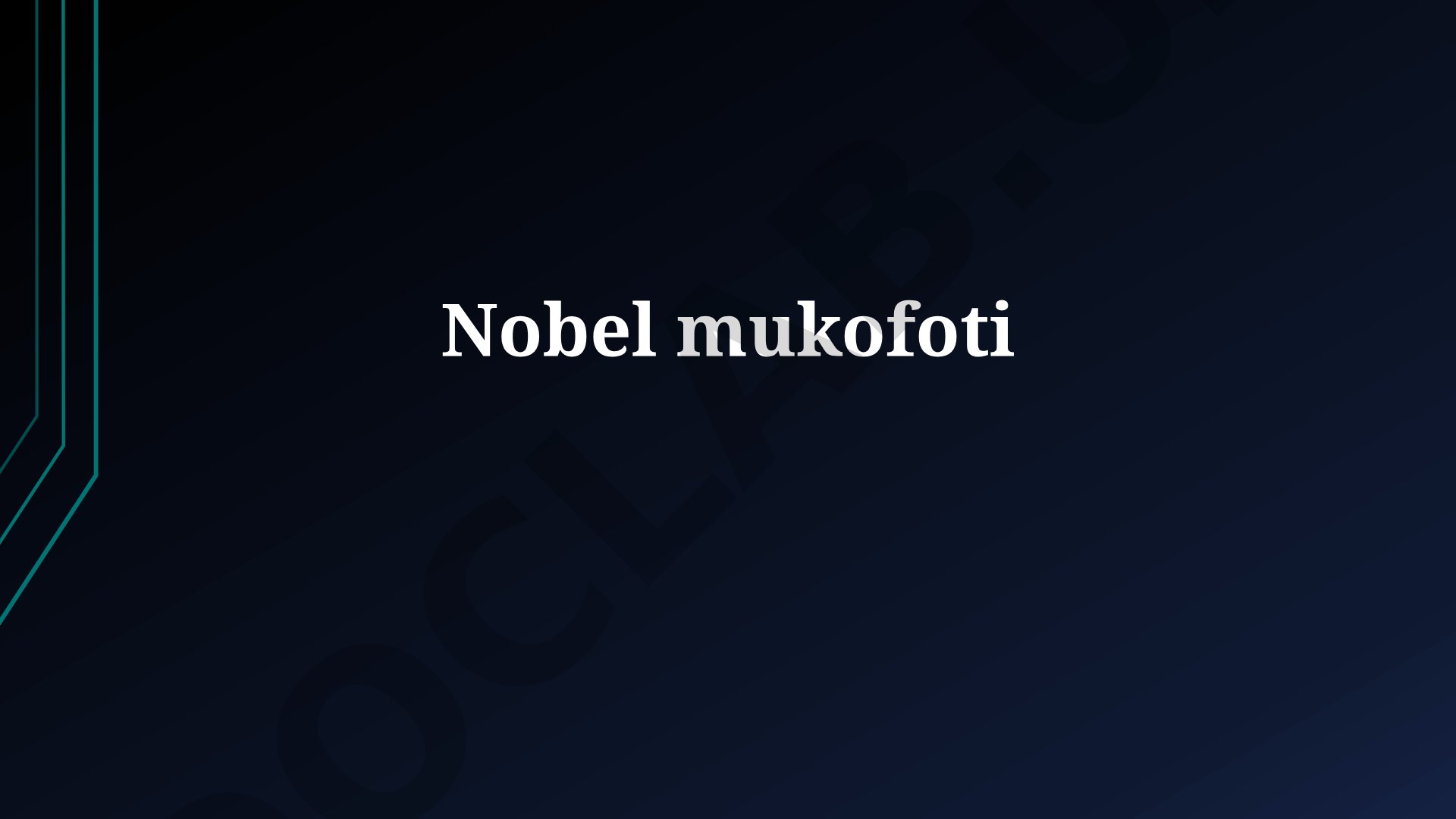 Nobel mukofoti: tarix, mezonlar va jarayon