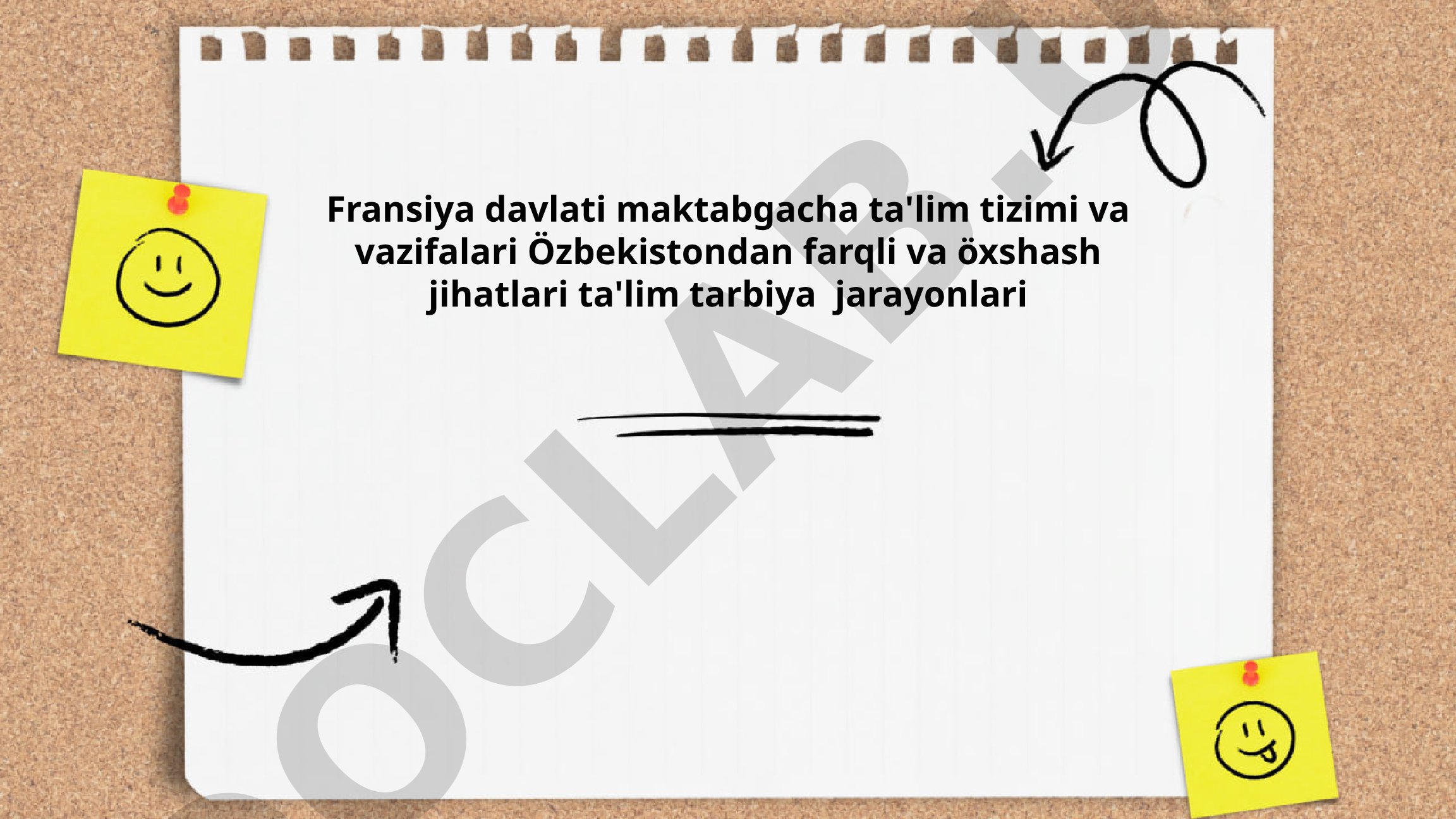 Fransiya davlati maktabgacha ta'lim tizimi va uning o'ziga xususiyatlari