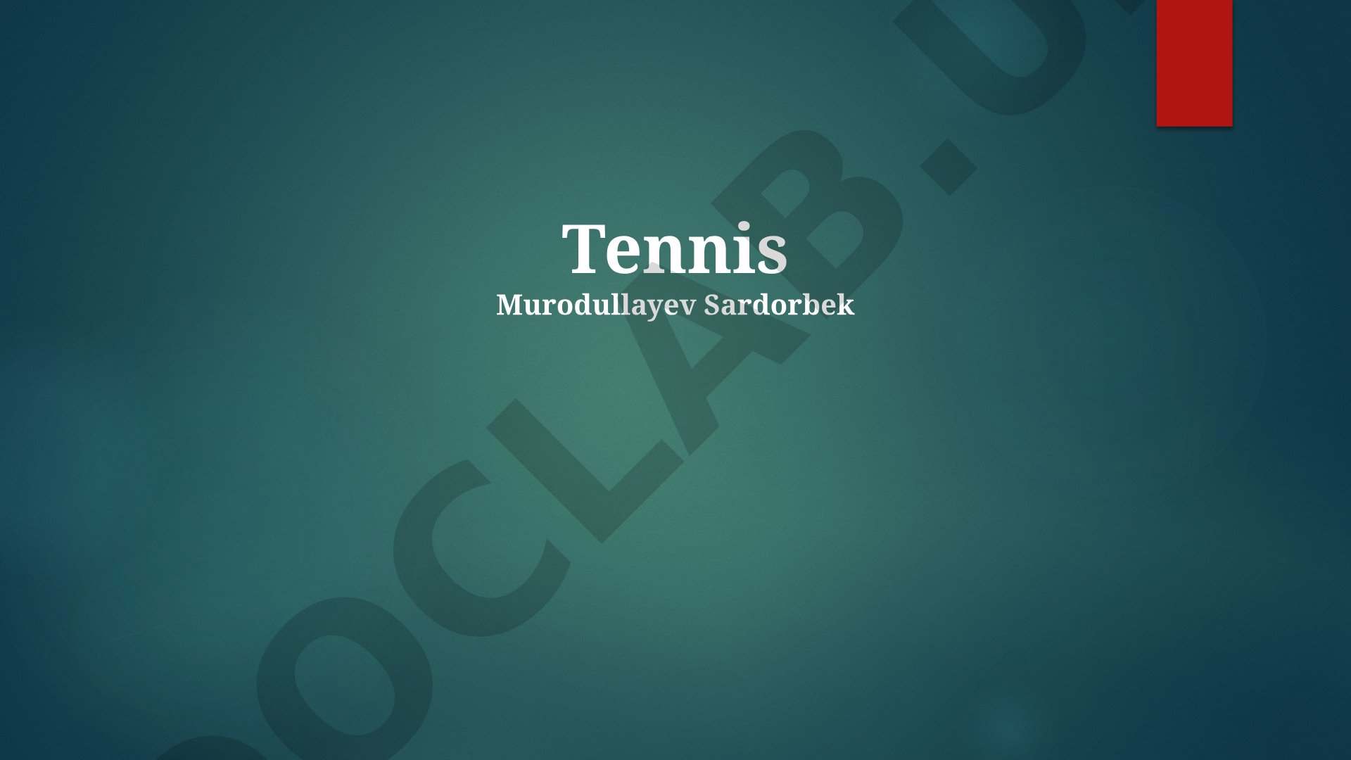 Tennis: Tarix, Qoidalar va Asosiy Tushunchalar