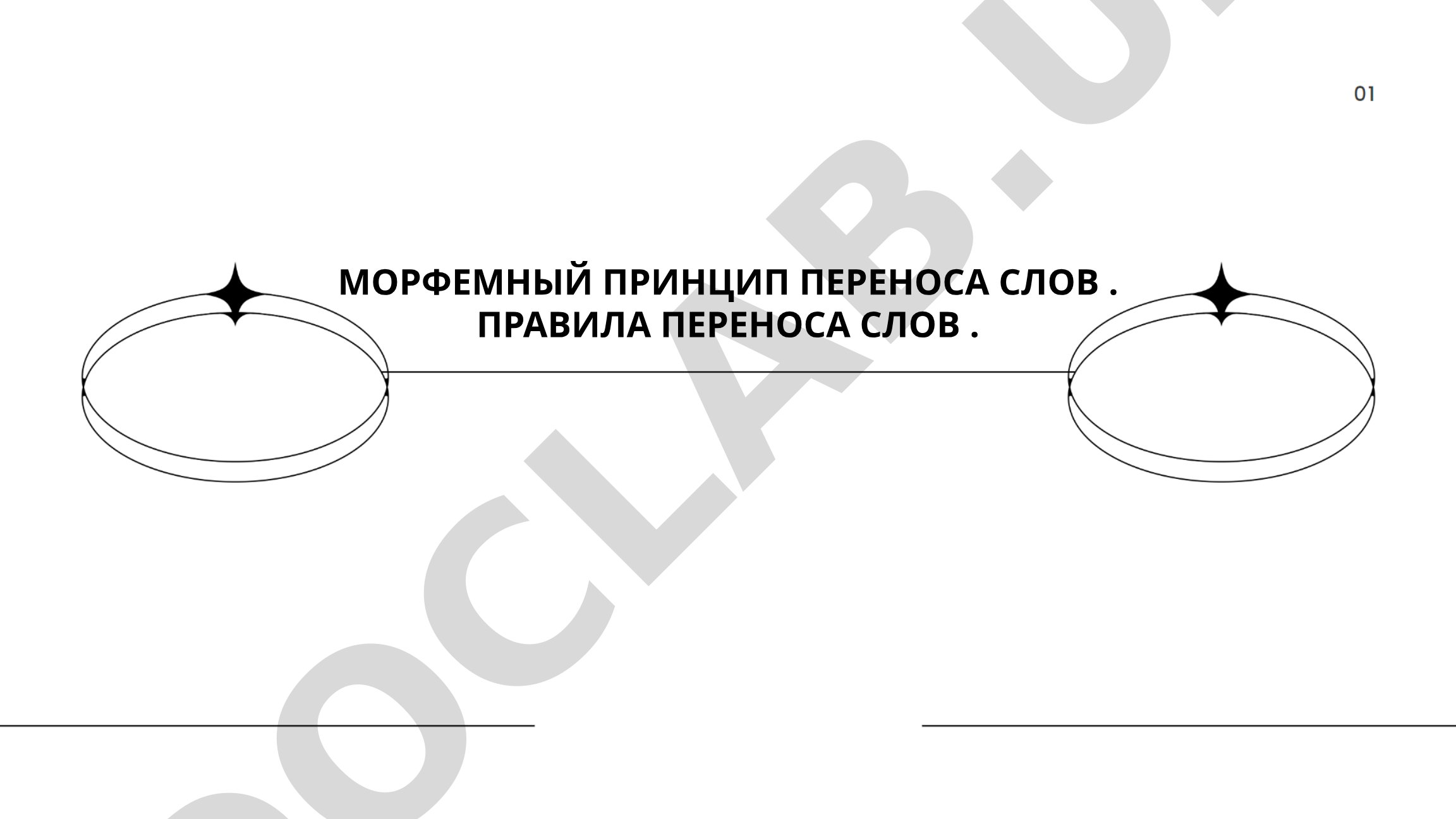 Морфемный принцип переноса слов. Правила переноса слов