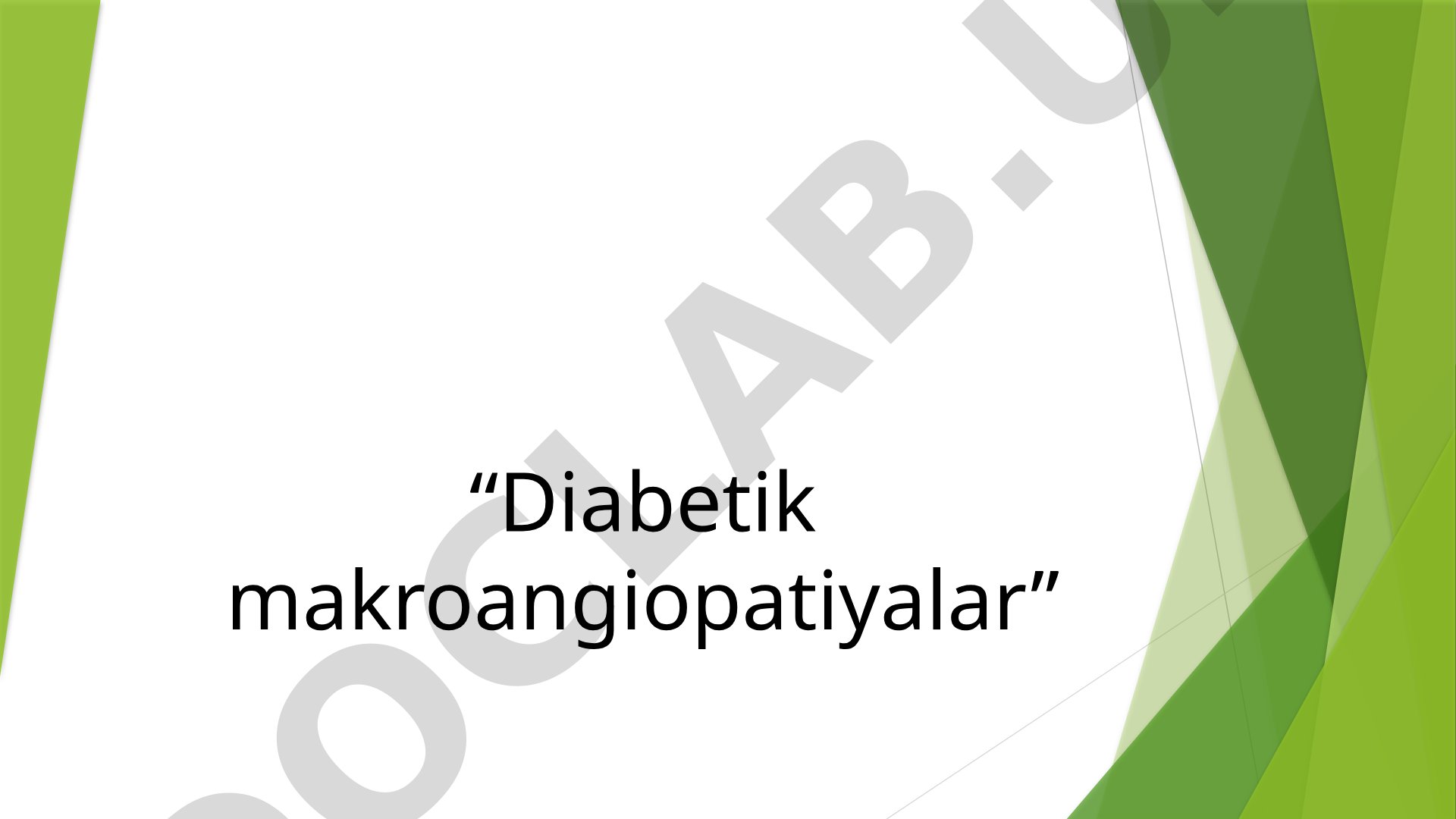Diabetik makroangiopatiyalar