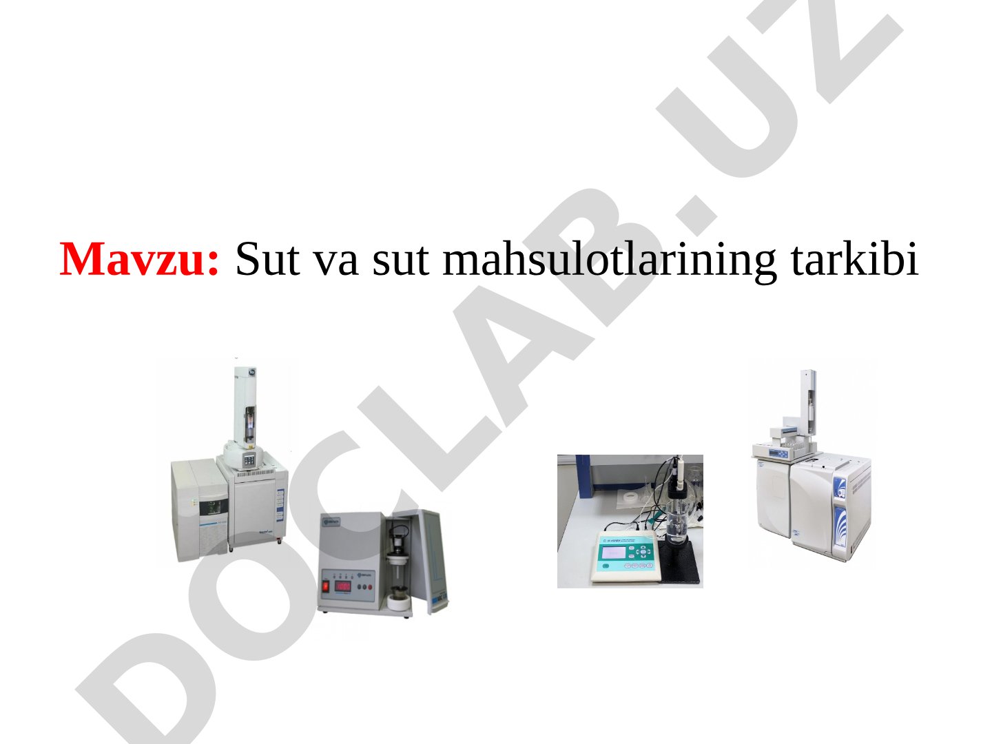 Sut va sut mahsulotlarining tarkibi