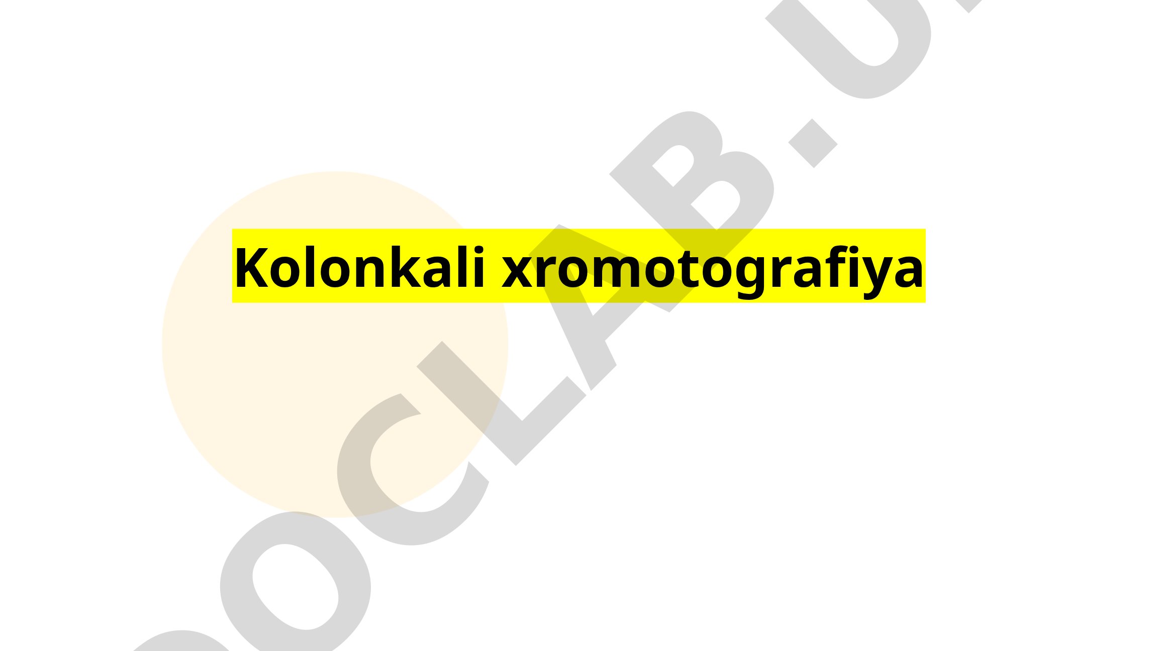 Kolonkali xromatografiya