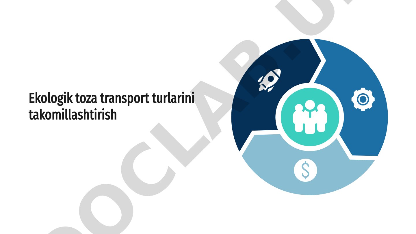 Ekologik toza transport turlarini takomillashtirish