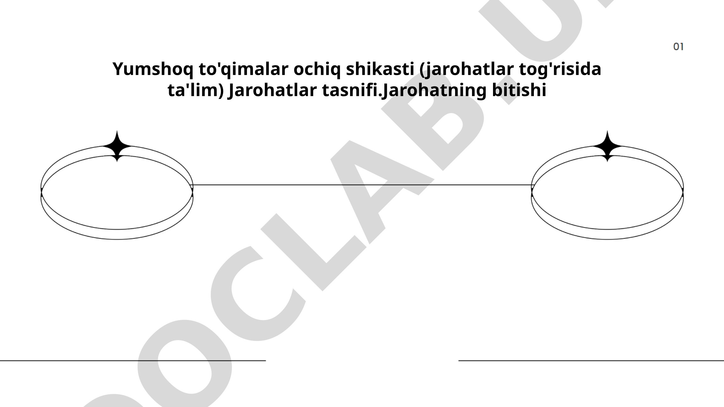 Yumshoq to'qimalar ochiq shikasti (jarohatlar tog'risida ta'lim)