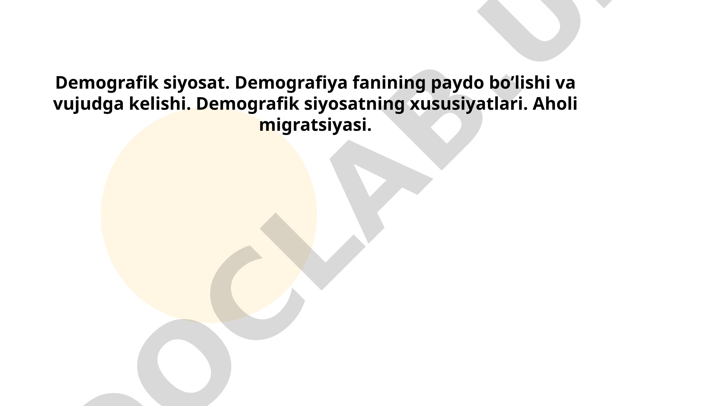 Demografik siyosat