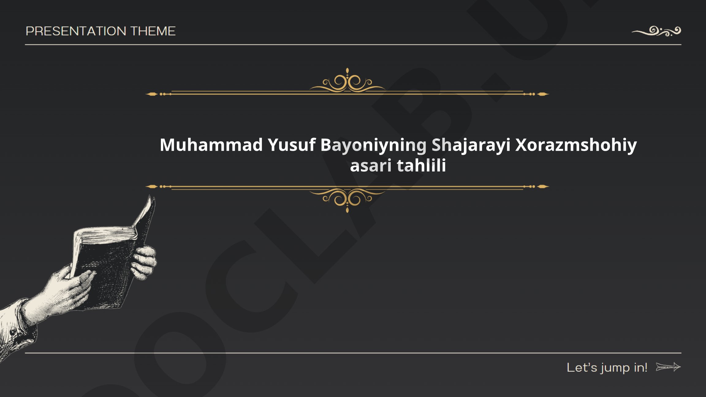 Muhammad Yusuf Bayoniyning Shajarayi Xorazmshohiy asari tahlili