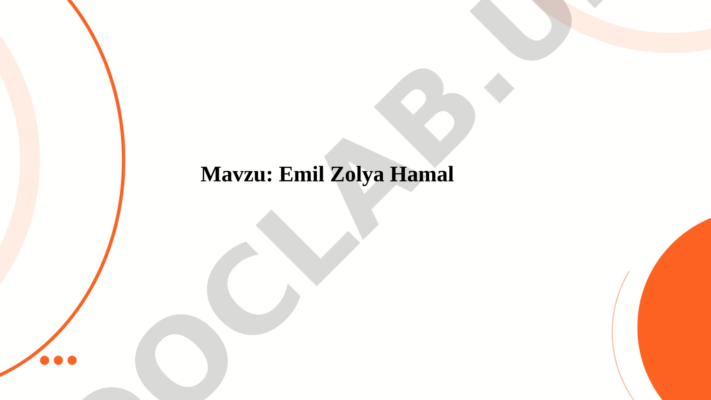 Emil Zolya qalamiga mansub Hamal romani tahlili, qahramonlar, g'oya va jamiyat tanqidi