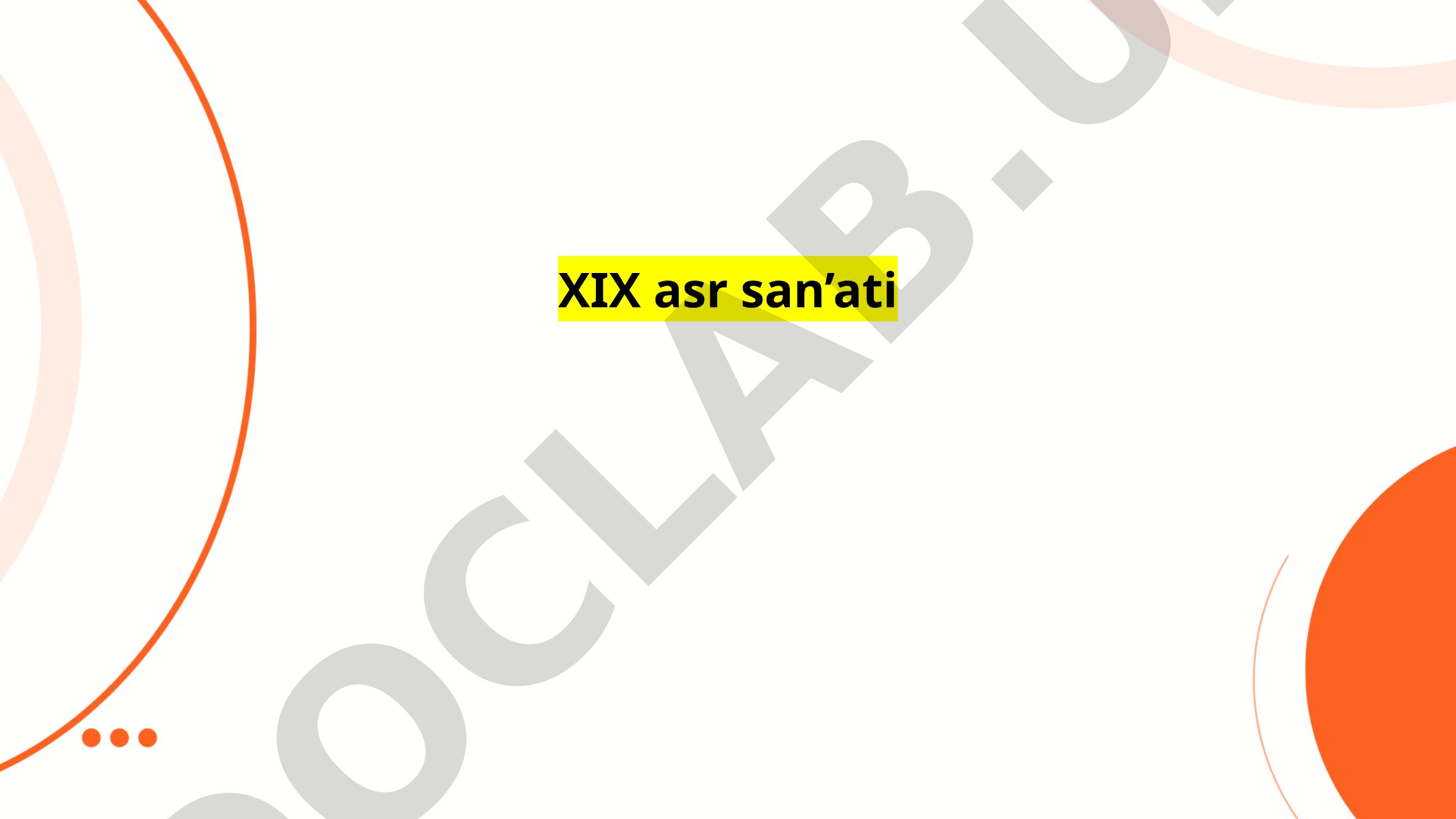 XIX asr san'ati