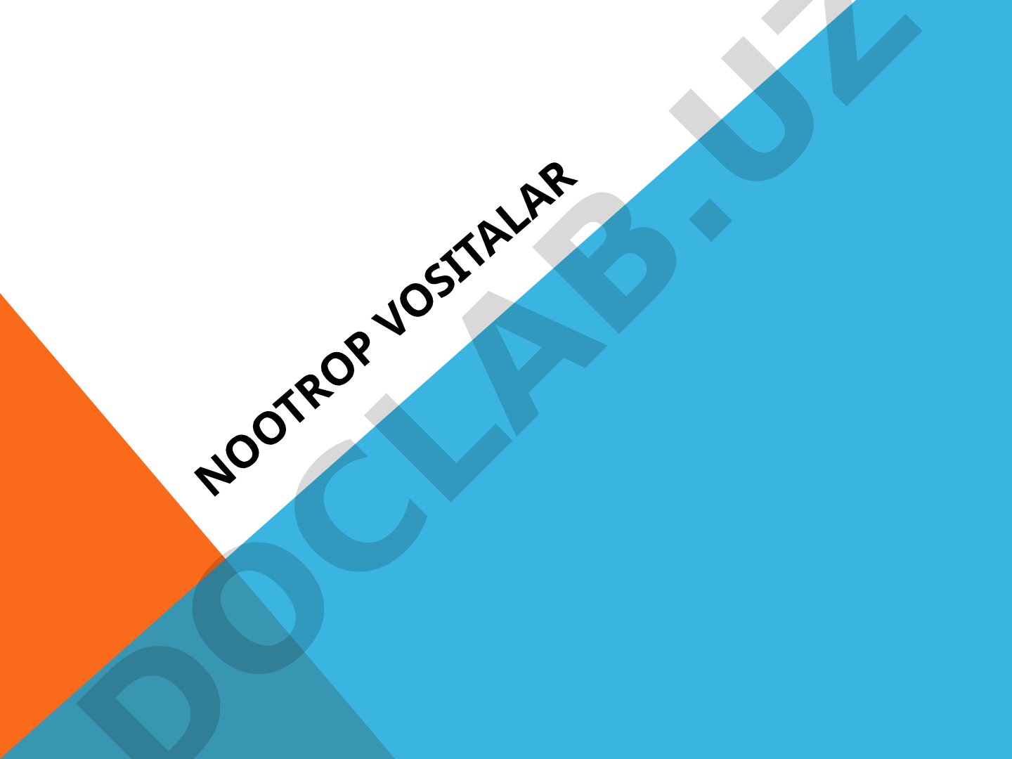 Nootrop vositalar