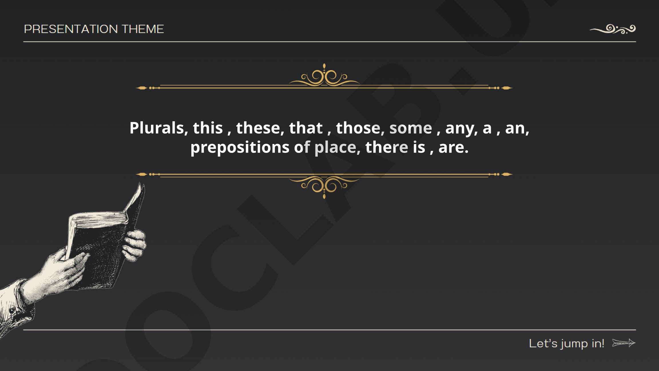 English Grammar: Plurals, Demonstratives, Prepositions
