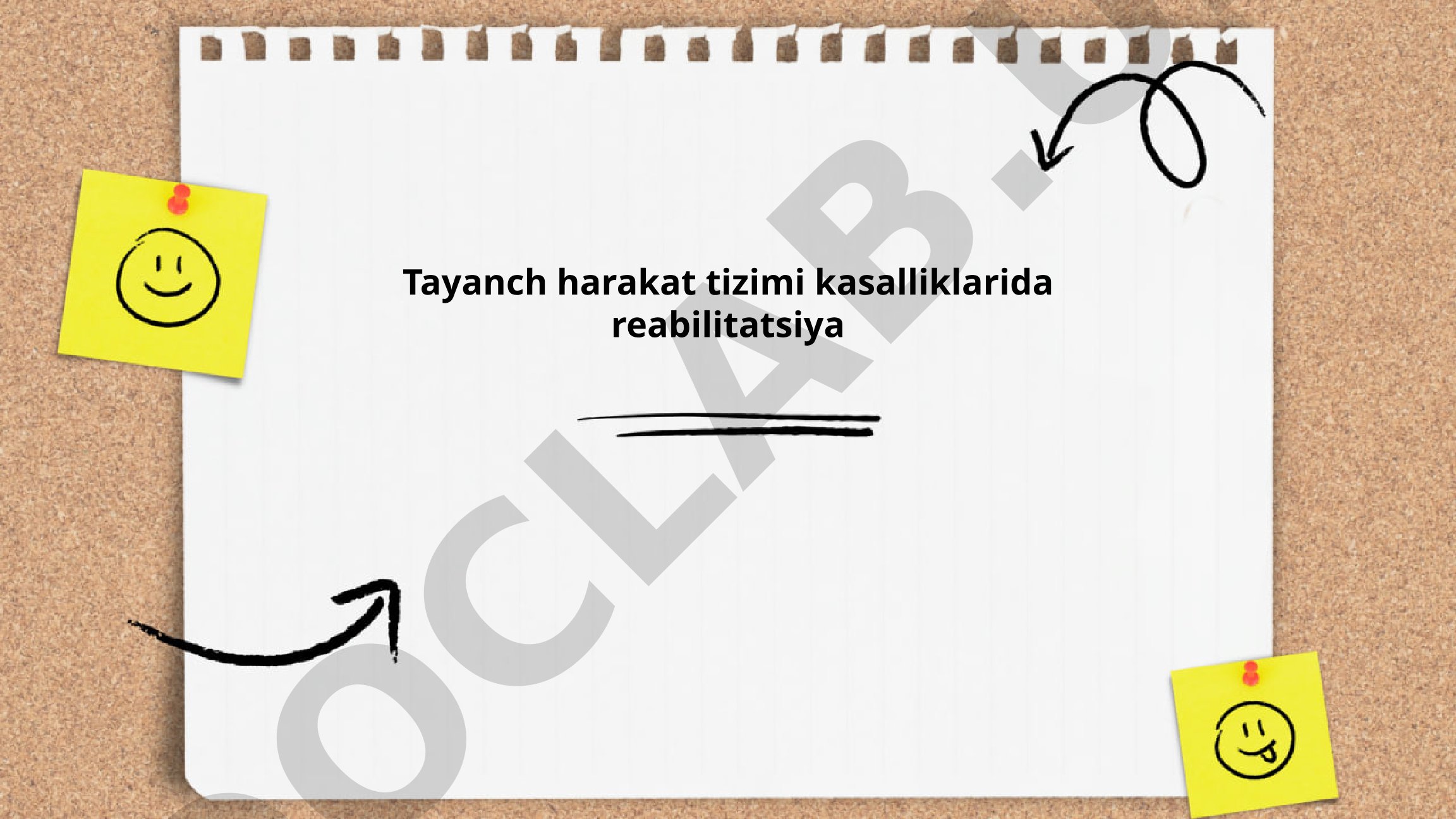 Tayanch harakat tizimi kasalliklarida reabilitatsiya