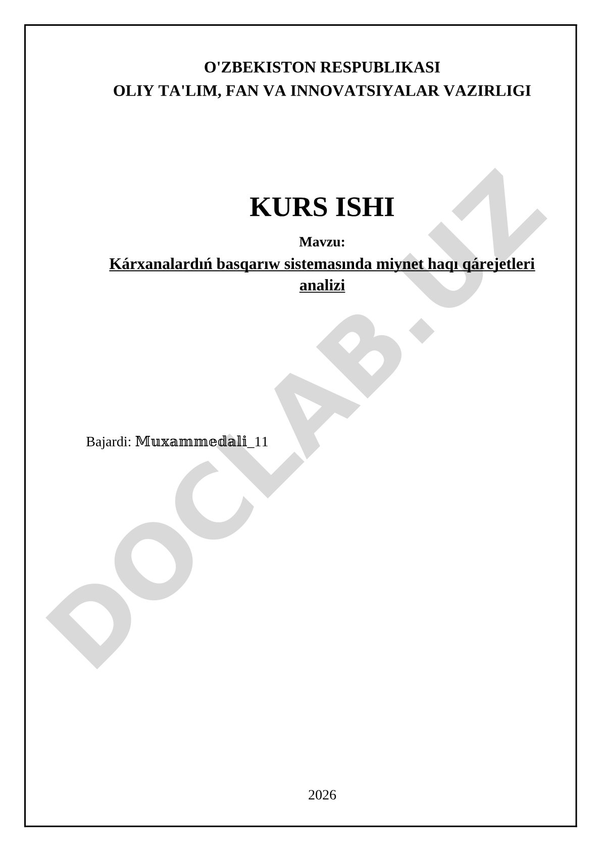 Kárxanalardıń basqarıw sistemasında miynet haqı qárejetleri analizi