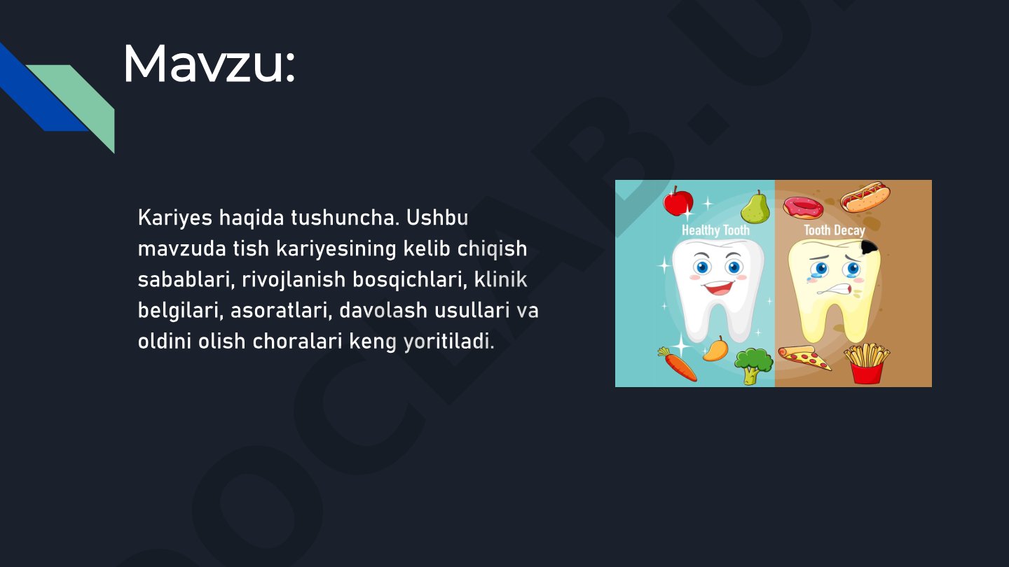 Kariyes haqida tushuncha