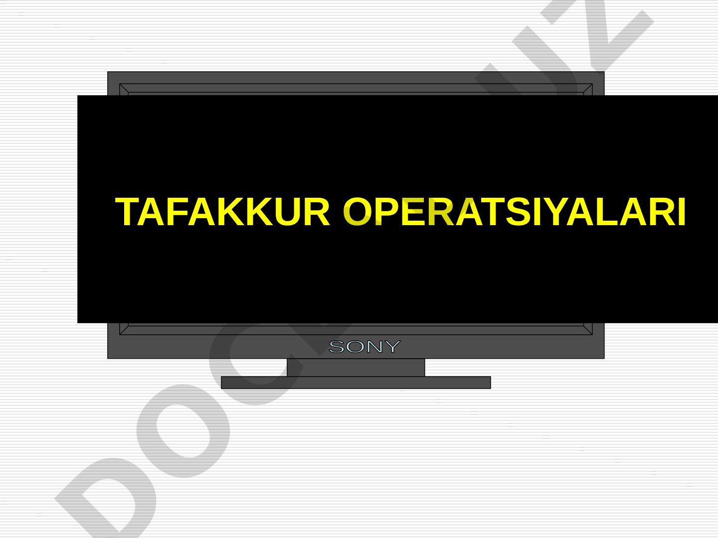 Tafakkur mahsullari va operatsiyalari