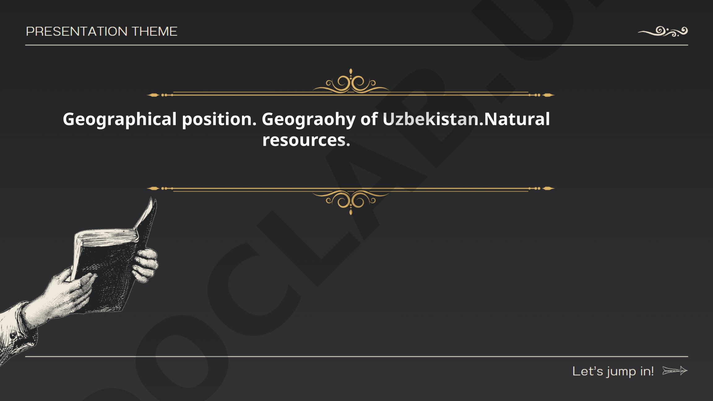 Geographical position and natural resources of Uzbekistan