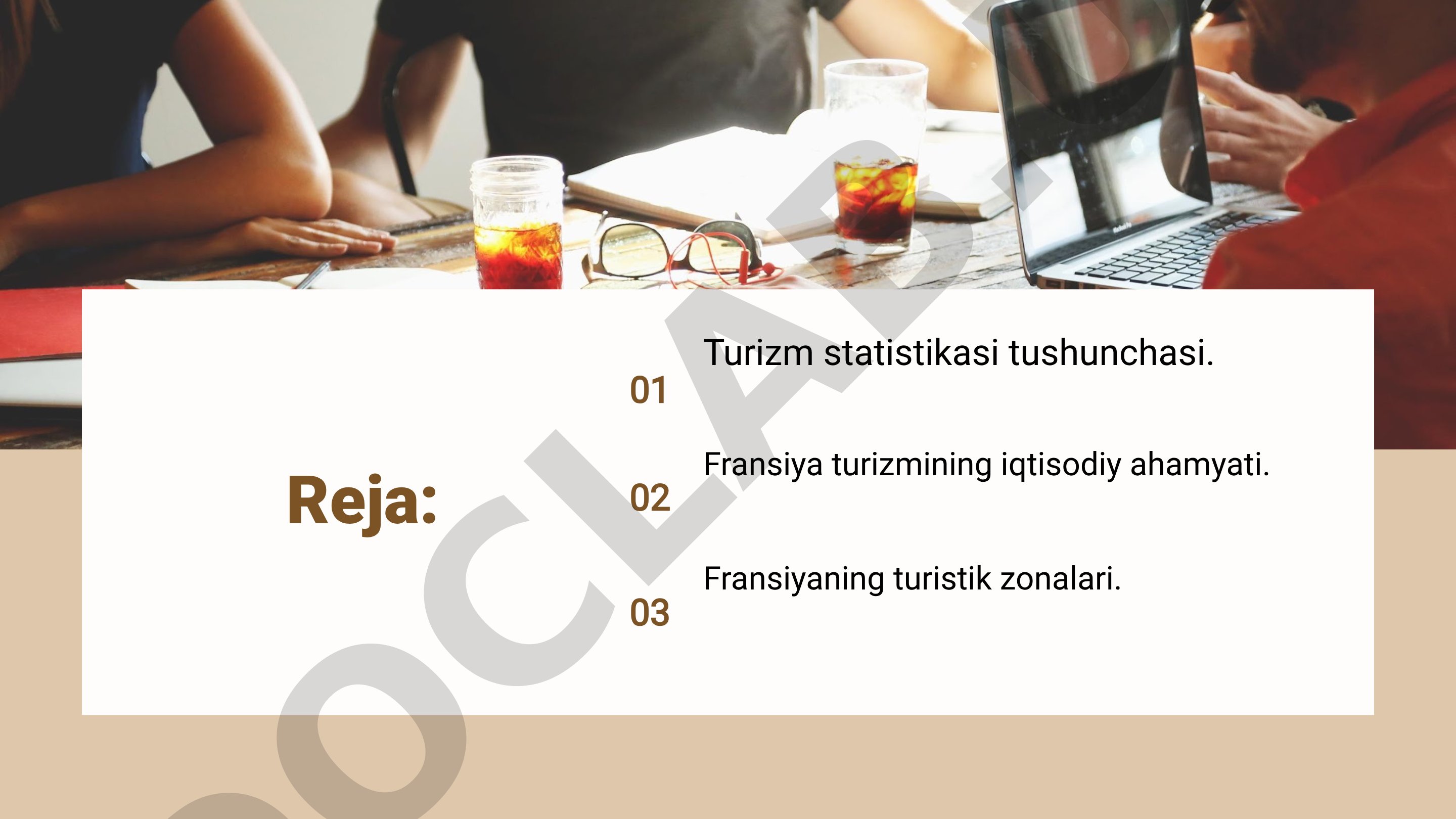 Turizm statistikasi tushunchasi va Fransiya turizmi