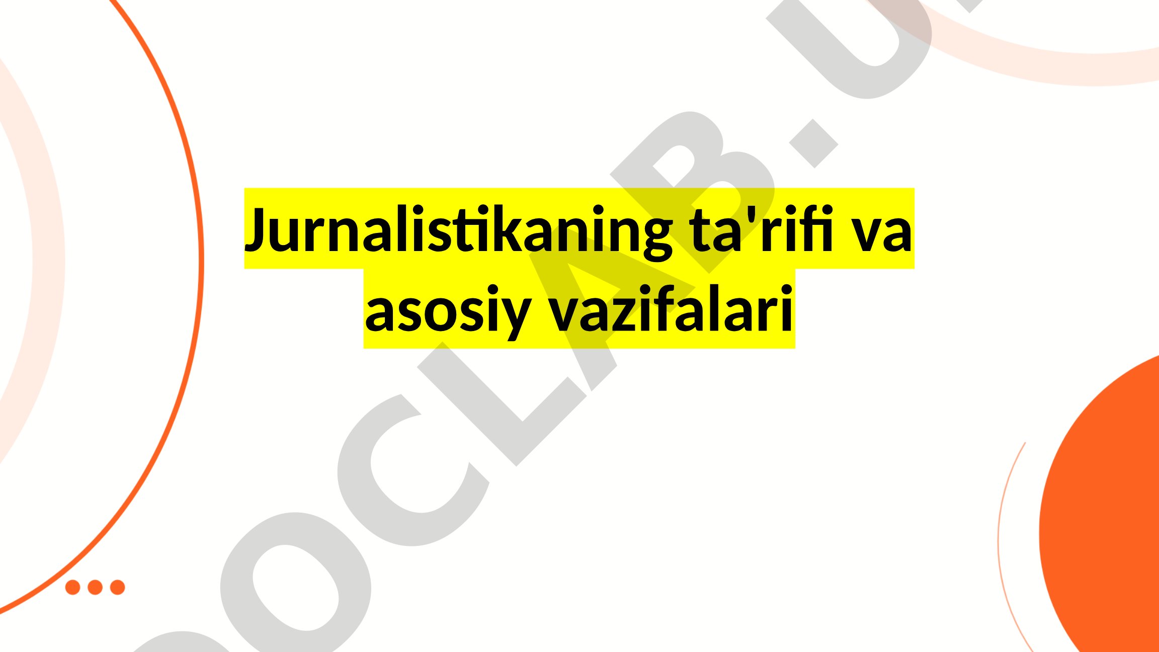 Jurnalistika haqida