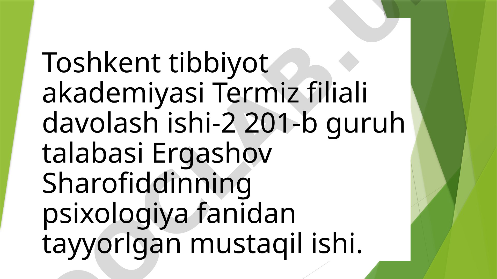 Psixologik diagnostika va ularning imkoniyatlari