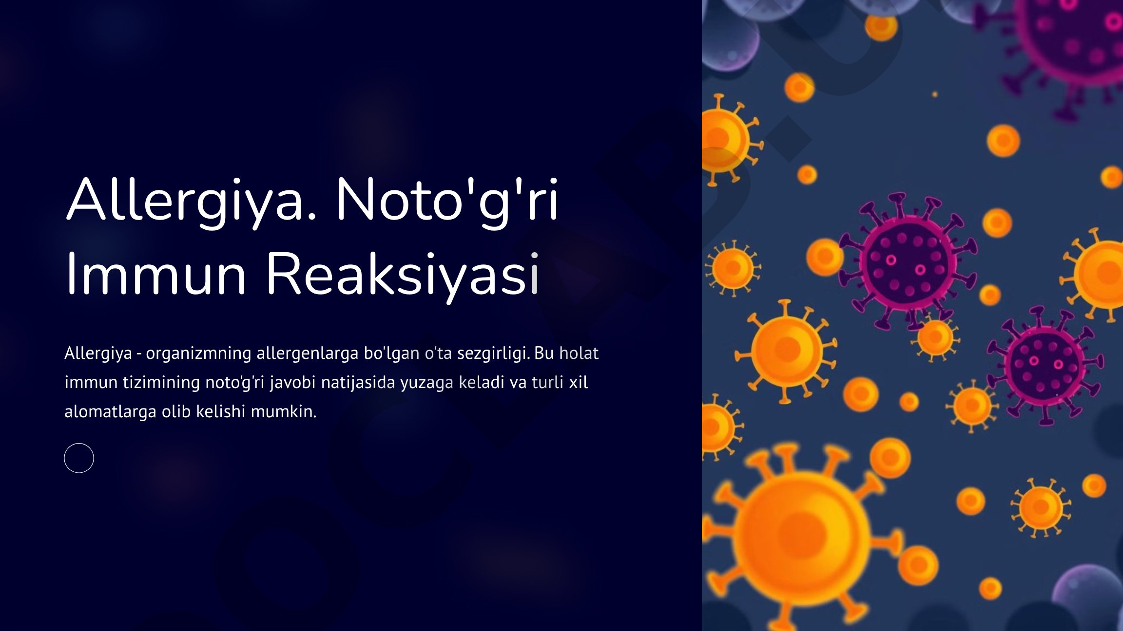 Allergiya. Noto'g'ri Immun Reaksiyasi