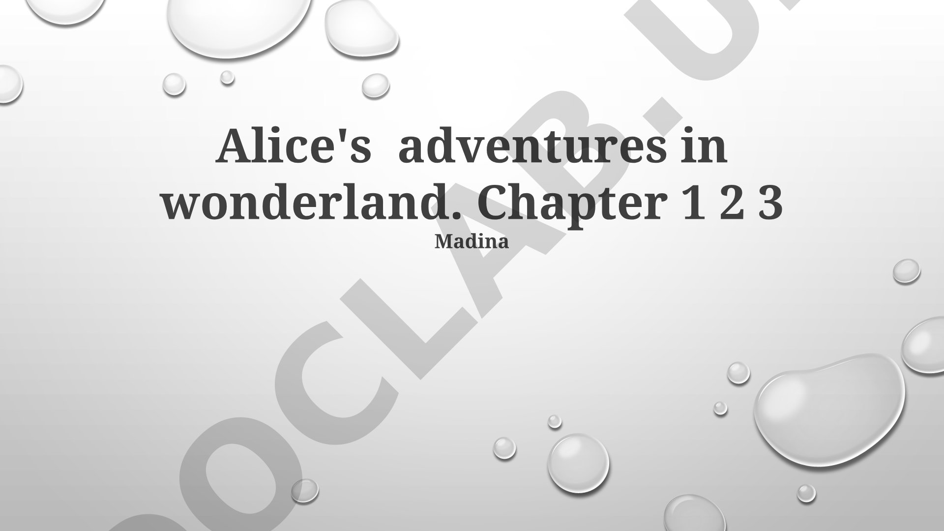 Alice's Adventures in Wonderland: Chapters 1-3 Analysis