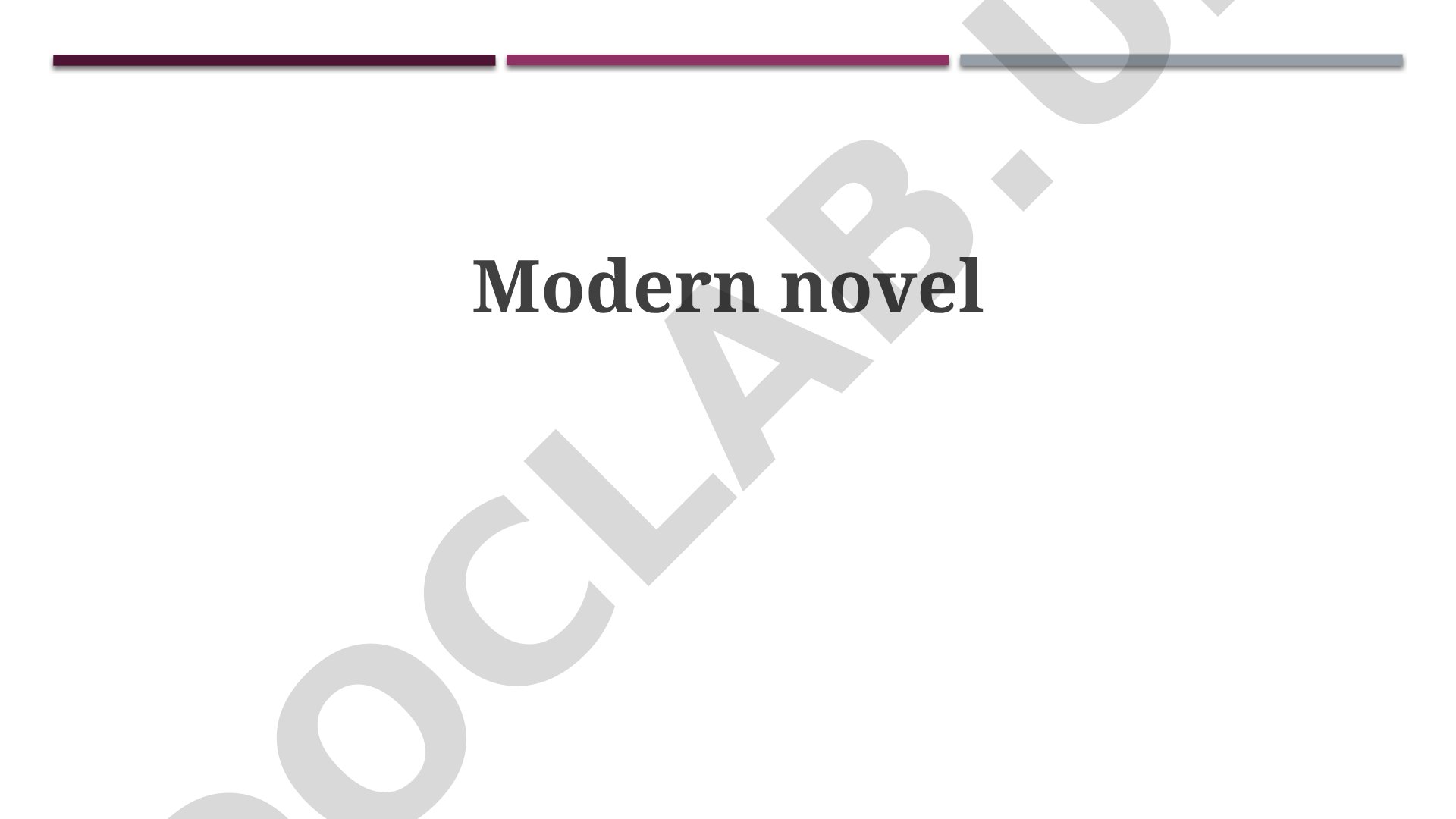 Modern Novel: Characteristics, Themes, and Techniques