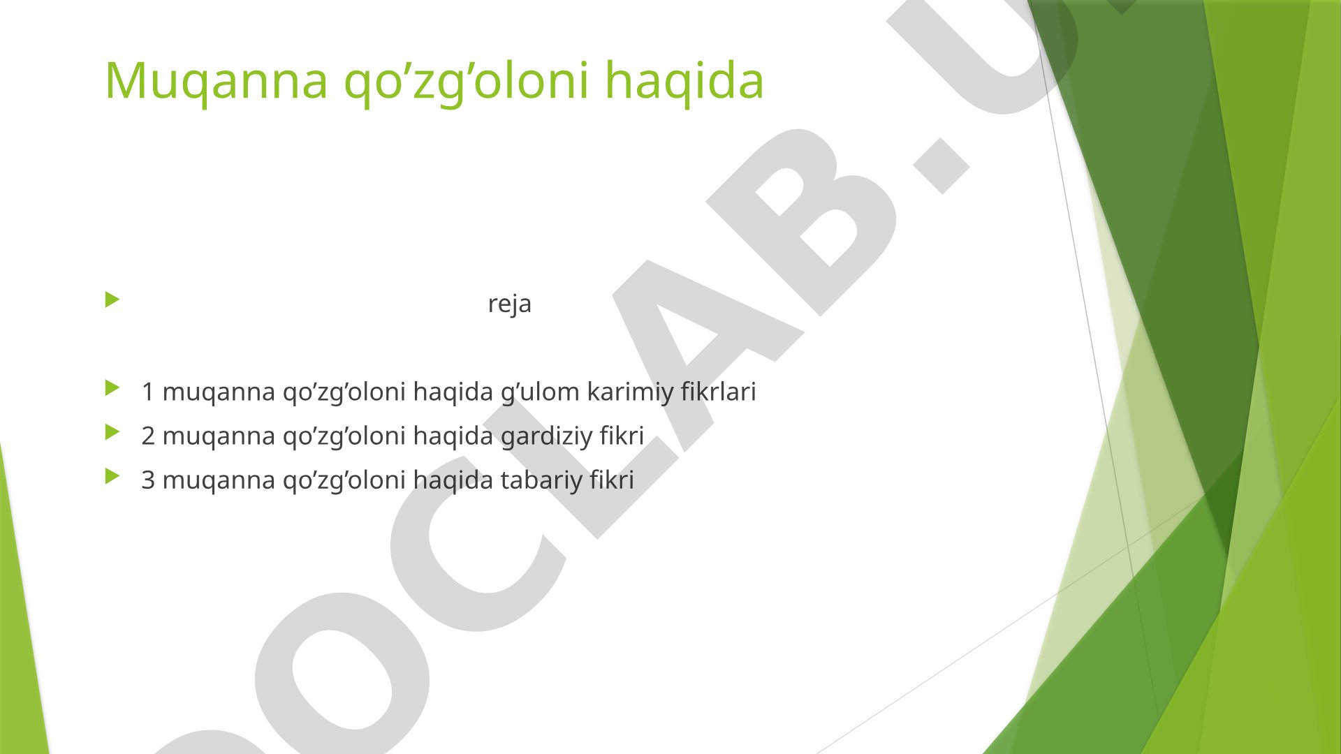Muqanna qo'zg'oloni haqida tarixiy manbalar