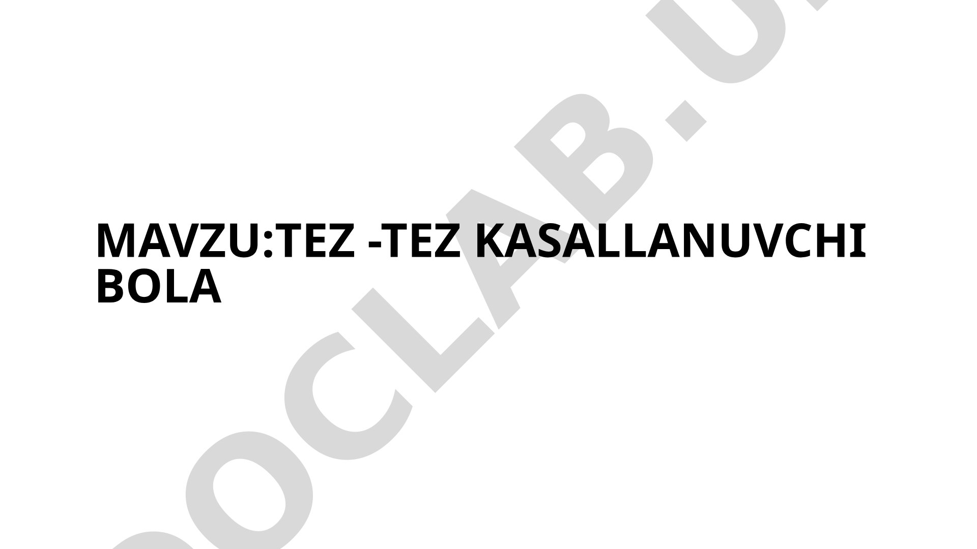 Tez-tez kasallanuvchi bolalar: tavsifi, sabablari, profilaktika va tibbiyot xodimi vazifasi